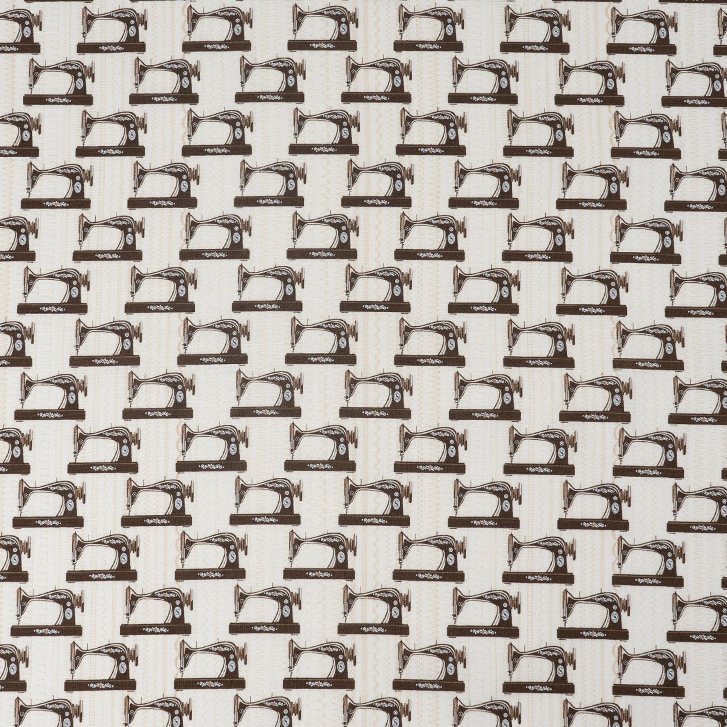 SINGER® Fabric, 100% Cotton, Singer Sewing Machines, Cut by the Yard