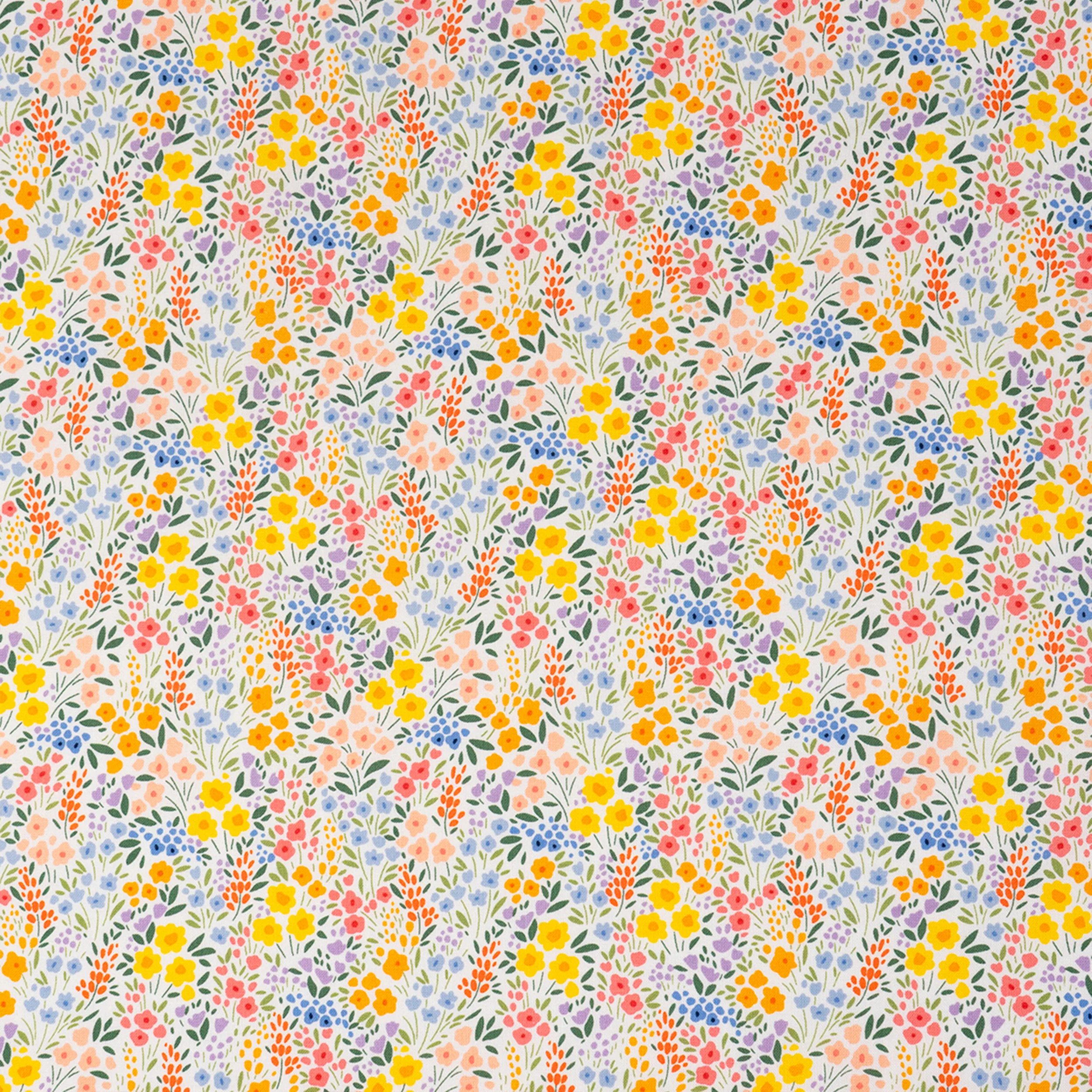 SINGER® Fabric, 100% Cotton, Spring Gnome Floral, Cut by the Yard