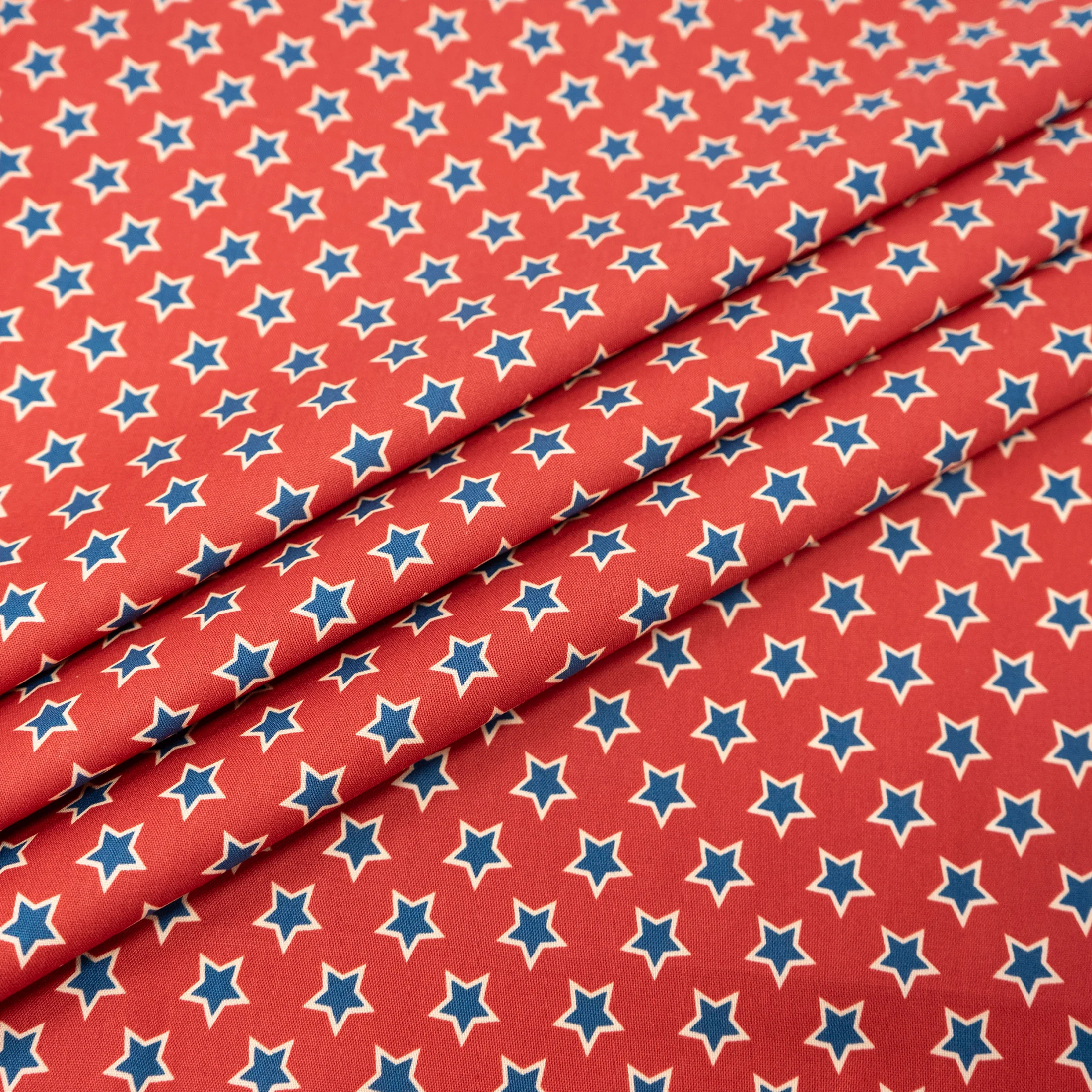 SINGER® Fabric, 100% Cotton, True Red & Blue Stars, Cut by the Yard 3 SINGER® Fabric, 100% Cotton, True Red & Blue Stars, Cut by the Yard