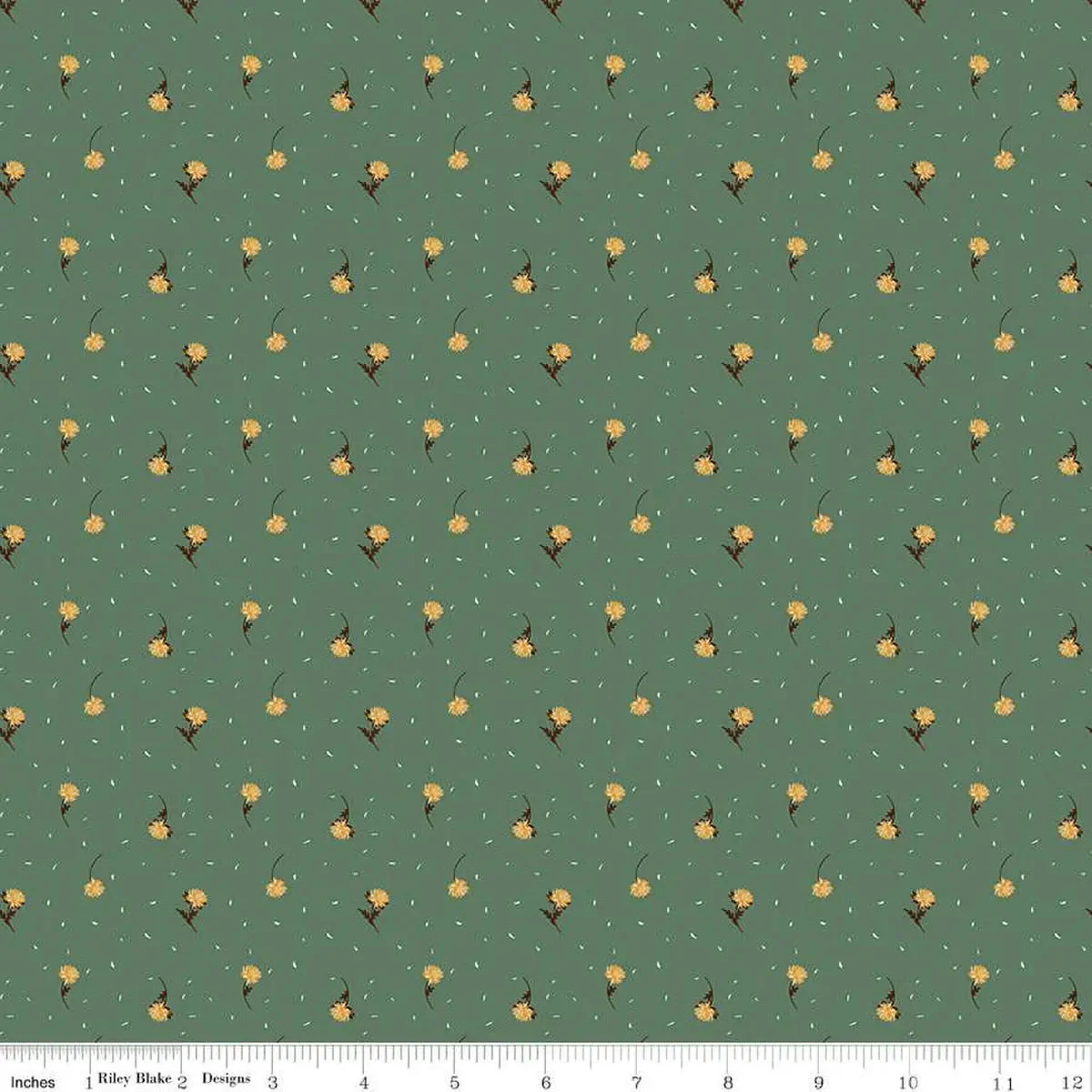 The Awe of Autumn Flower Toss Pine 43"/44" Fabric Per Yard