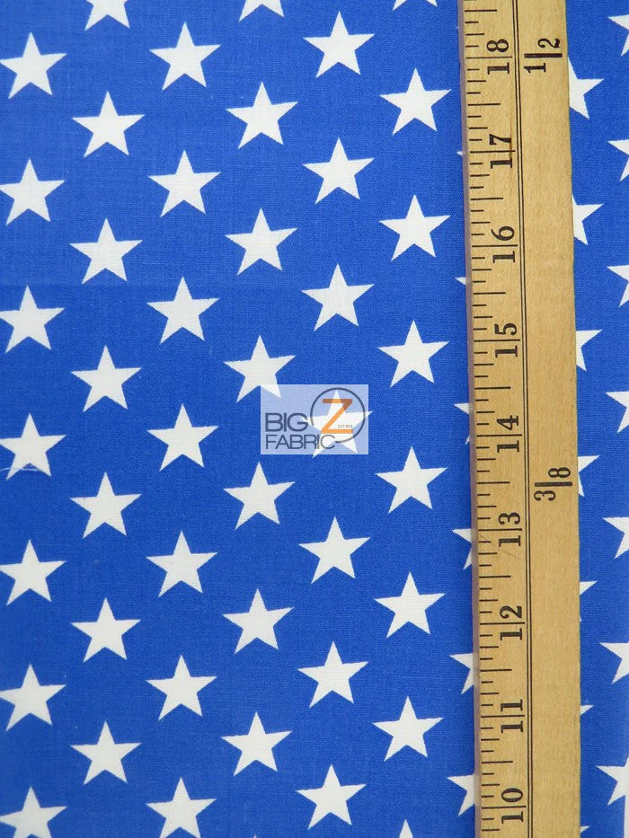 Stars White/Red Cotton Polyester Fabric 2 Stars White/Red Cotton Polyester Fabric