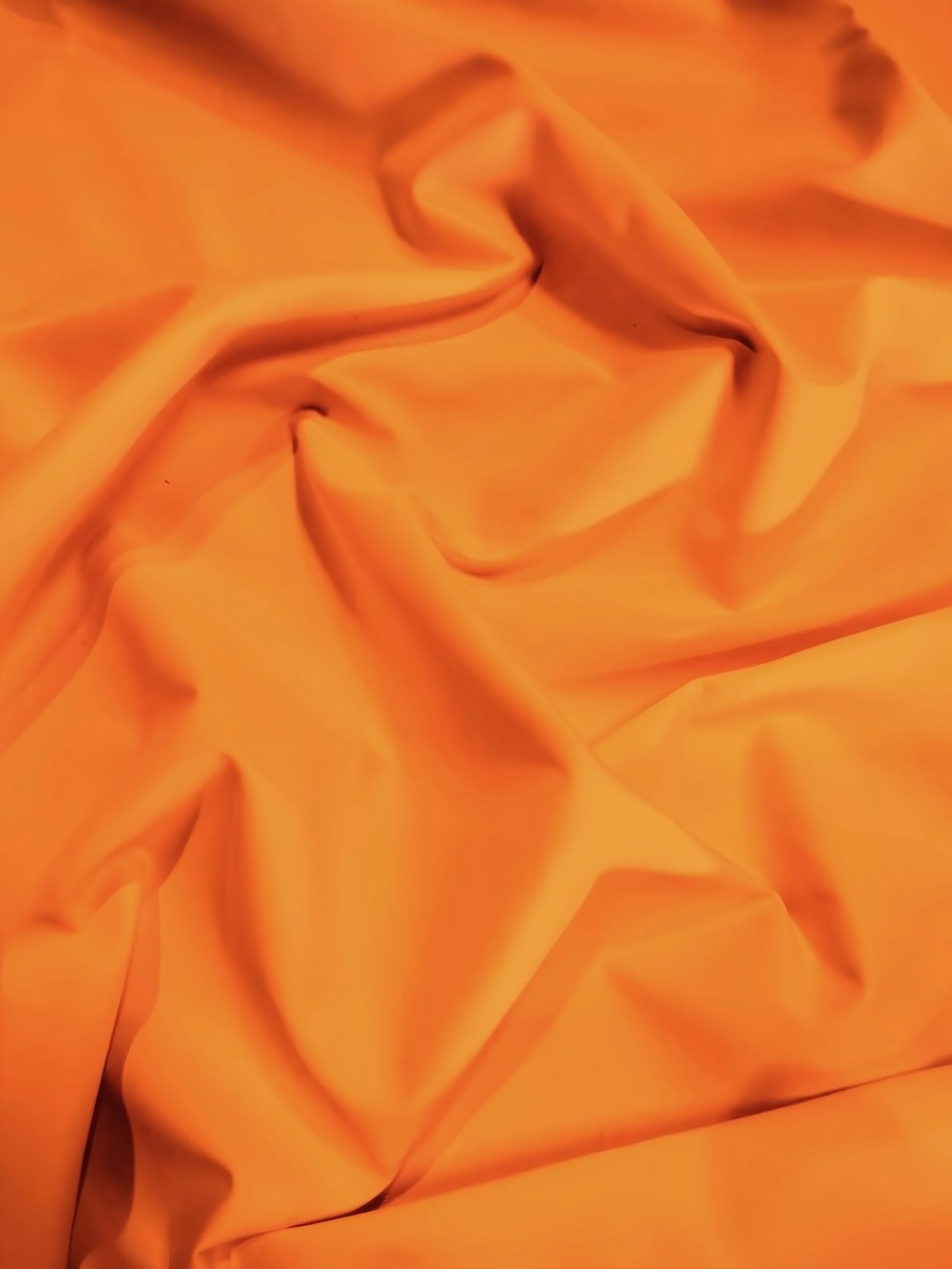Solid Reversible Formal Poly Cotton Twill Fabric / Orange / Sold By The Yard 1 Solid Reversible Formal Poly Cotton Twill Fabric / Orange / Sold By The Yard