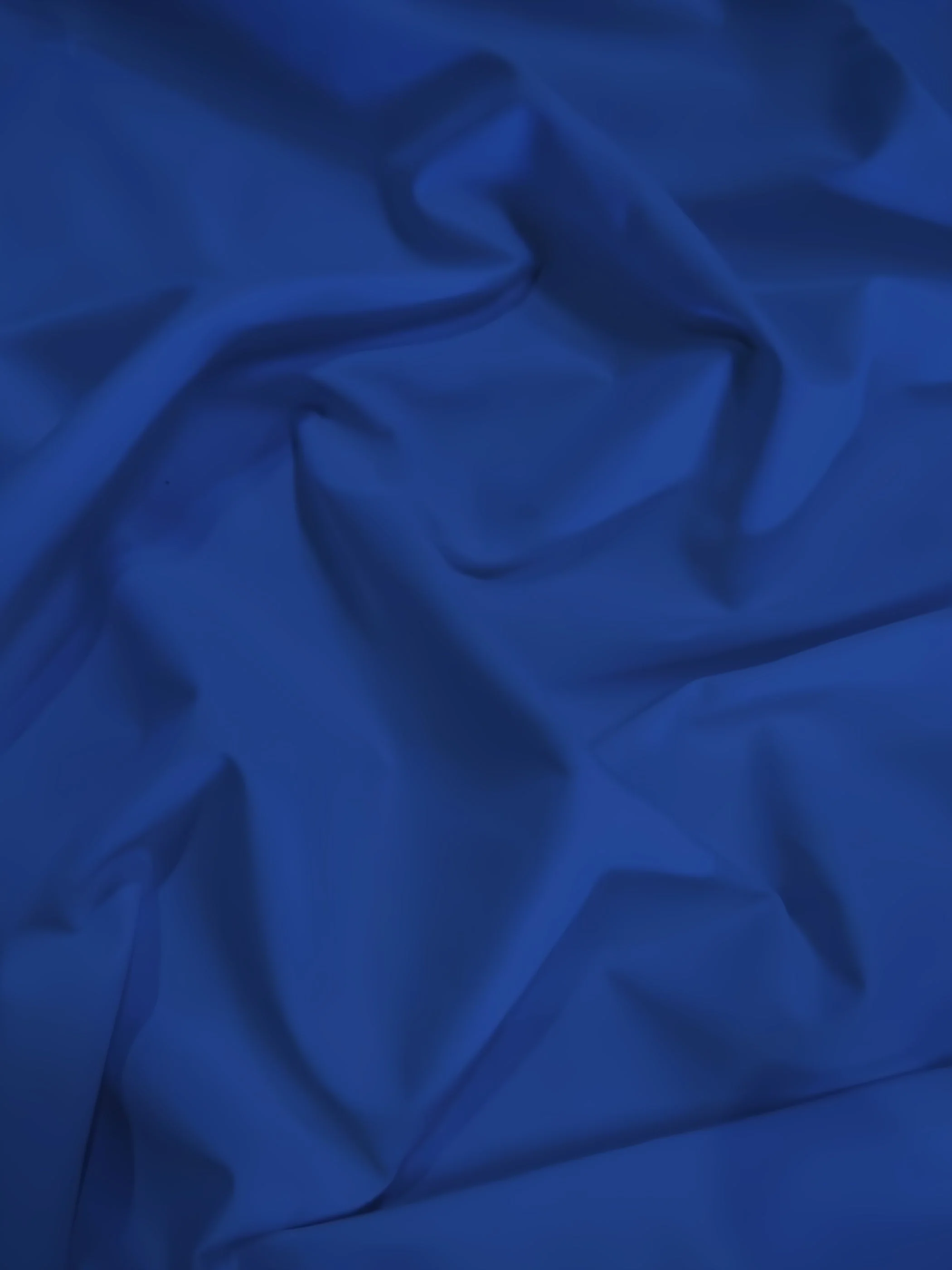 Solid Reversible Formal Poly Cotton Twill Fabric / Royal Blue / Sold By The Yard