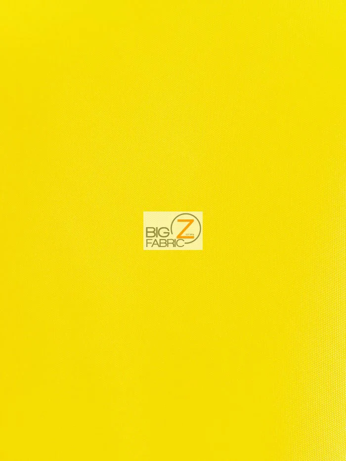 Solid Canvas Outdoor Anti-UV Waterproof Fabric / Yellow / Sold By The Yard