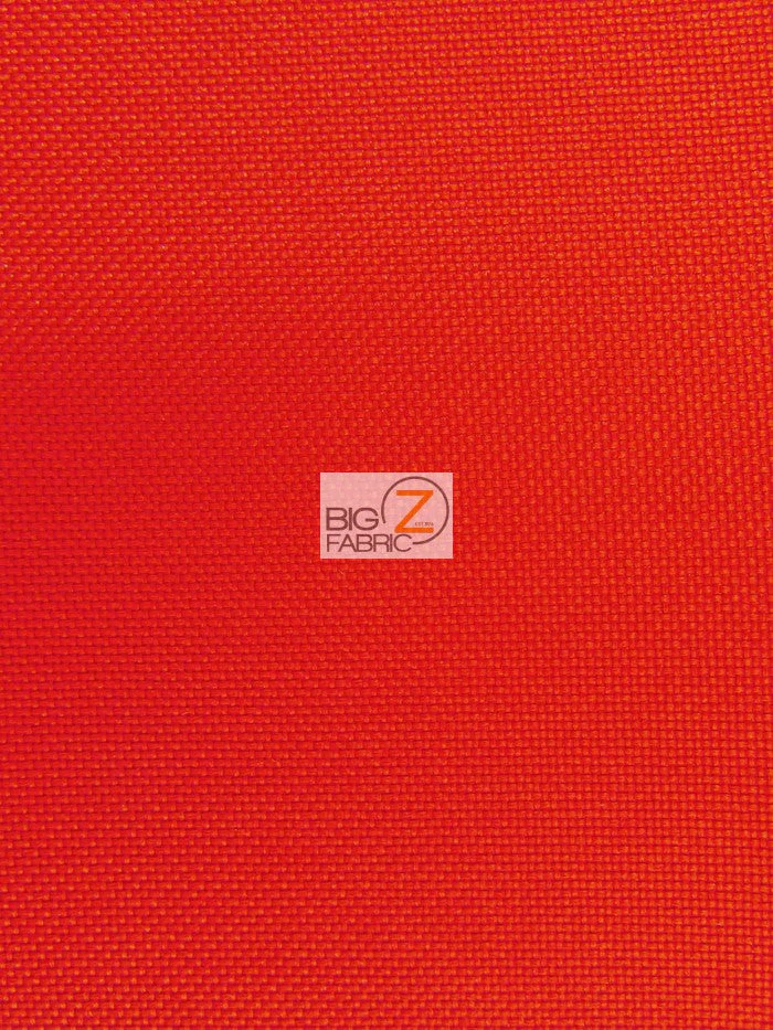 Solid Canvas Outdoor Waterproof PVC Backing Fabric / Red / Sold By The Yard Closeout!!!