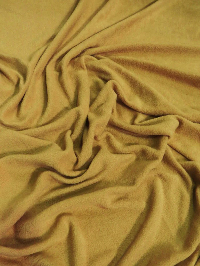 Solid Fleece Fabric / Camel 1 Solid Fleece Fabric / Camel