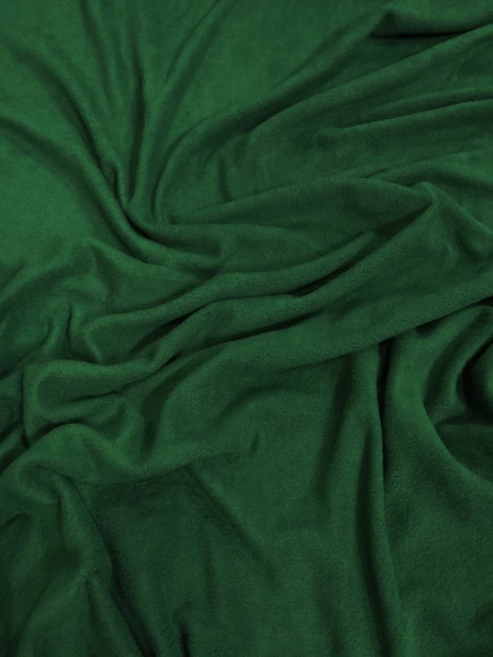 Solid Fleece Fabric / Hunter Green 1 Solid Fleece Fabric / Hunter Green