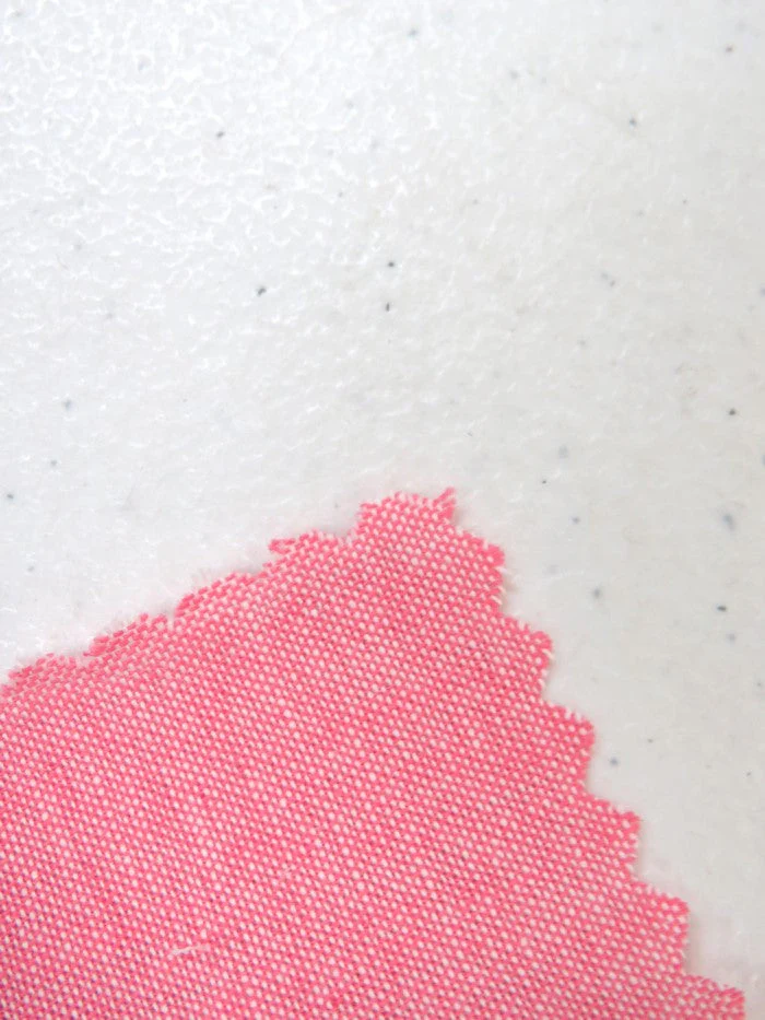 Strawberry 100% Cotton Chambray Fabric 2 Strawberry 100% Cotton Chambray Fabric