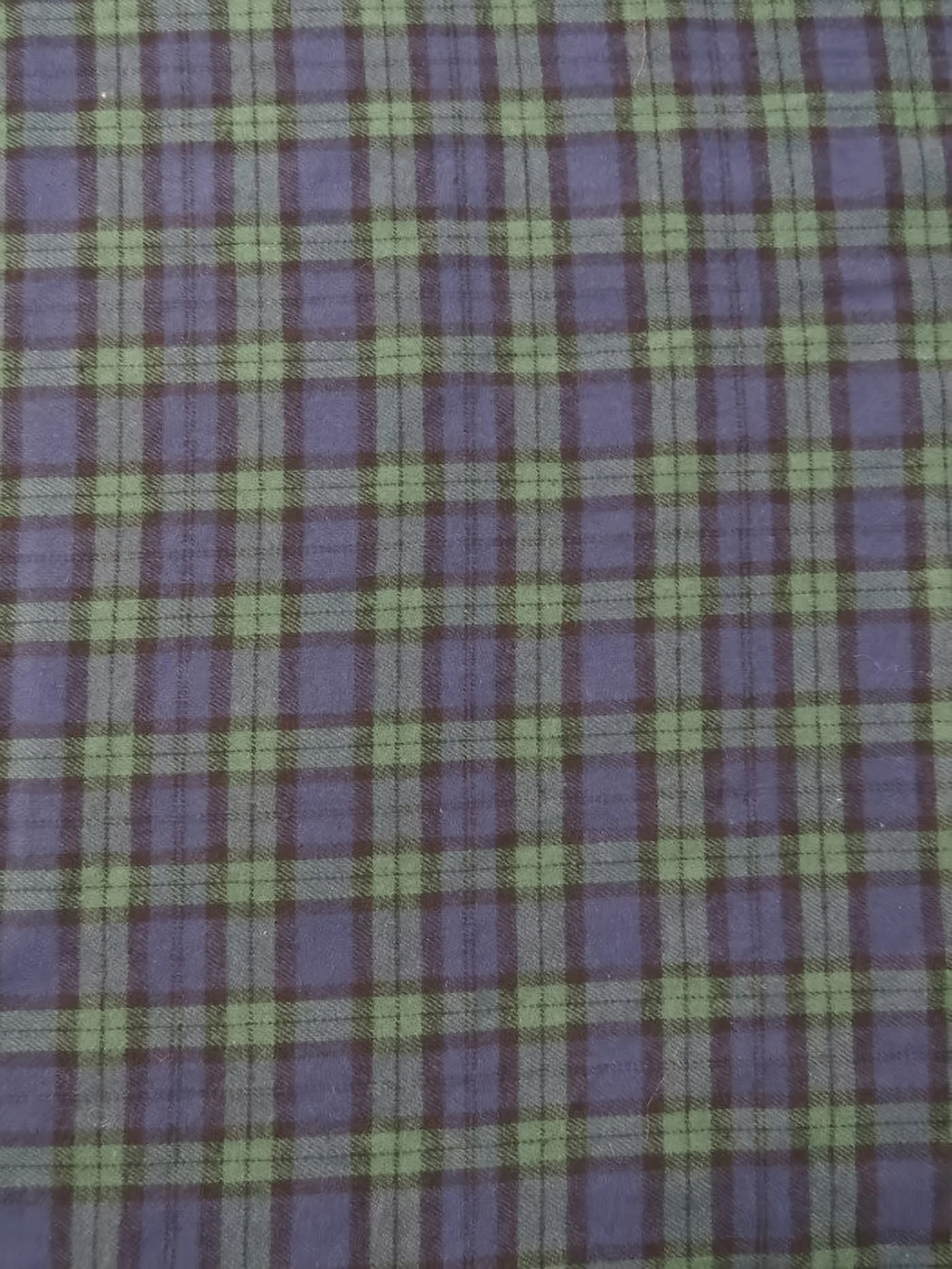Tartan Plaid Uniform Apparel Flannel Fabric / Green/Purple 1 Tartan Plaid Uniform Apparel Flannel Fabric / Green/Purple