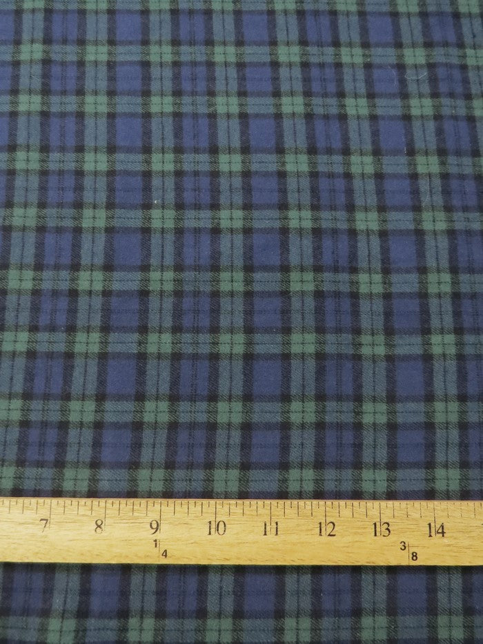 Tartan Plaid Uniform Apparel Flannel Fabric / Green/Purple 3 Tartan Plaid Uniform Apparel Flannel Fabric / Green/Purple