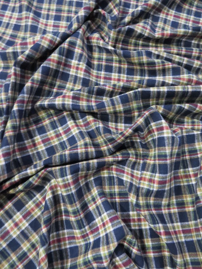 Tartan Plaid Uniform Apparel Flannel Fabric / Multi-Color / Sold By The Yard 2 Tartan Plaid Uniform Apparel Flannel Fabric / Multi-Color / Sold By The Yard