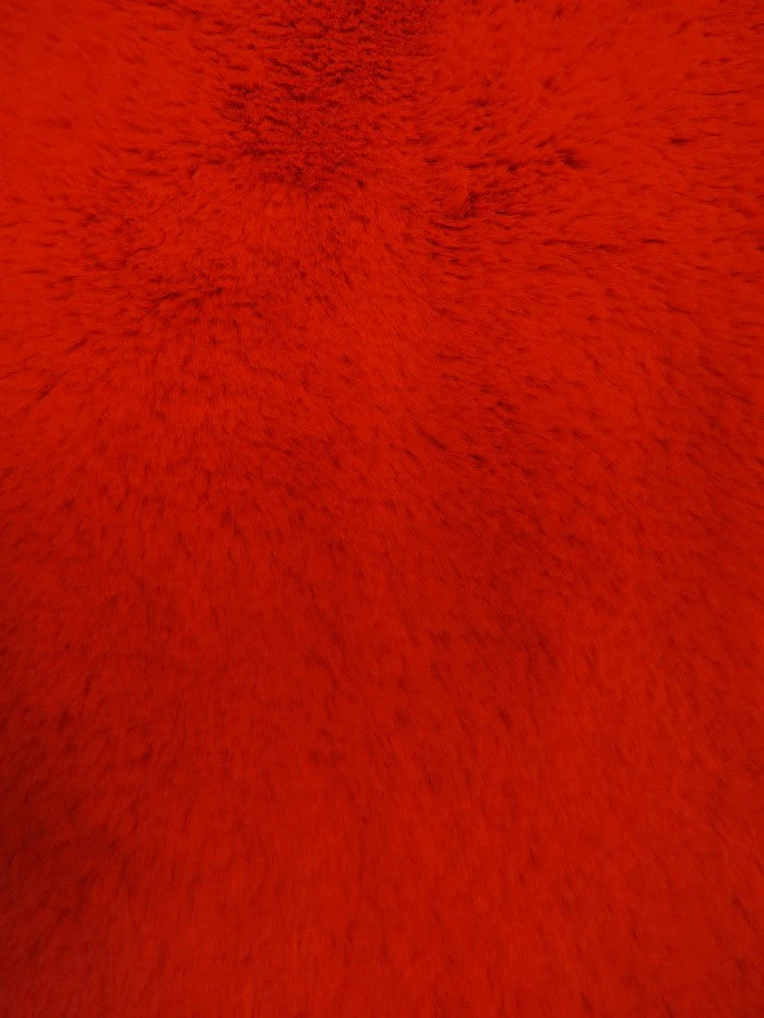 Arctic Rabbit Minky / Red 2 Arctic Rabbit Minky / Red