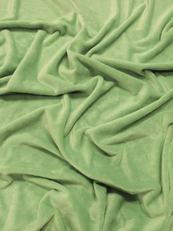 Asparagus Minky Solid Baby Soft Fabric 1 Asparagus Minky Solid Baby Soft Fabric