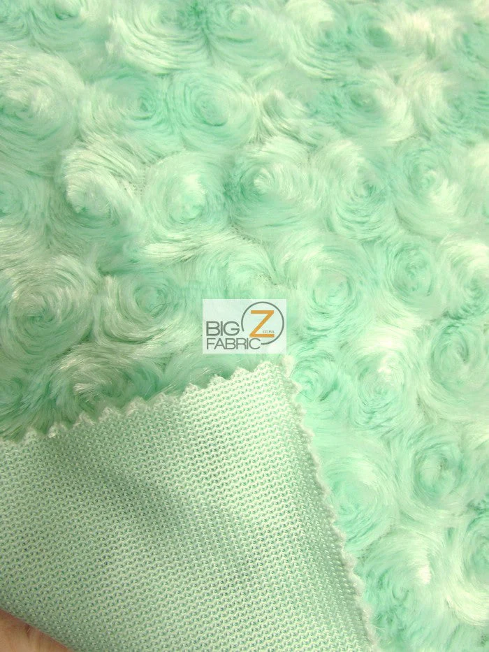 Banana Minky Rose/Rosette Floral Baby Soft Fabric / Sold By The Yard 4 Banana Minky Rose/Rosette Floral Baby Soft Fabric / Sold By The Yard