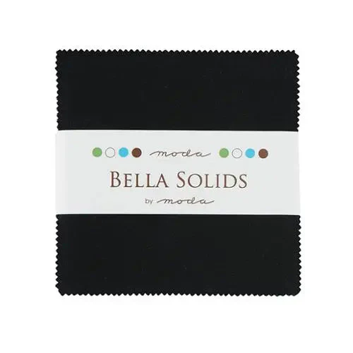 Black Bella Solids Charm Pack Precuts