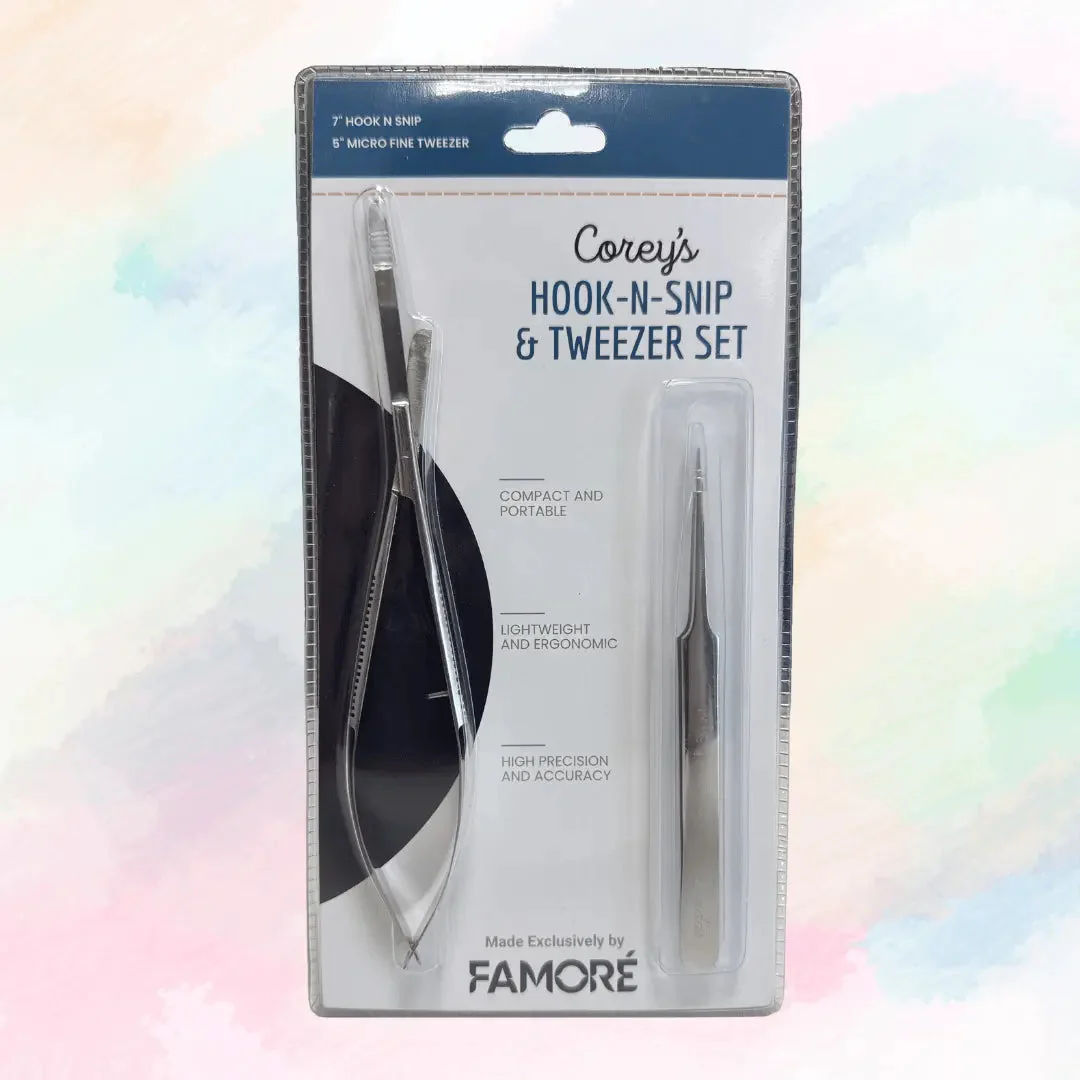 Hook-N-Snip & Tweezer Set 1 Hook-N-Snip & Tweezer Set