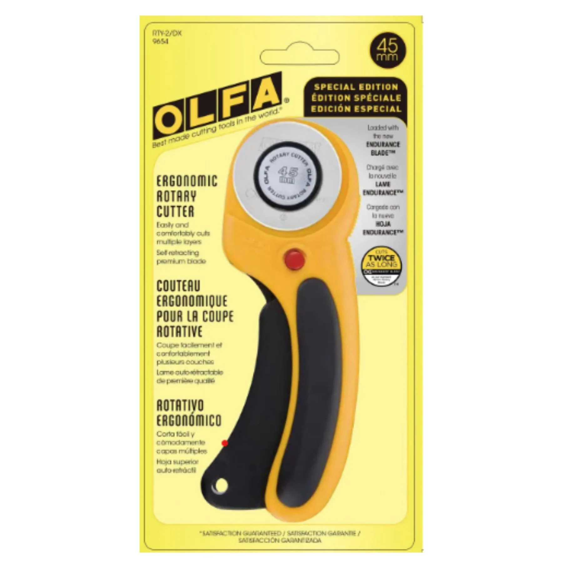 Olfa 45 mm Deluxe Ergonomic Rotary Cutter 1 Olfa 45 mm Deluxe Ergonomic Rotary Cutter