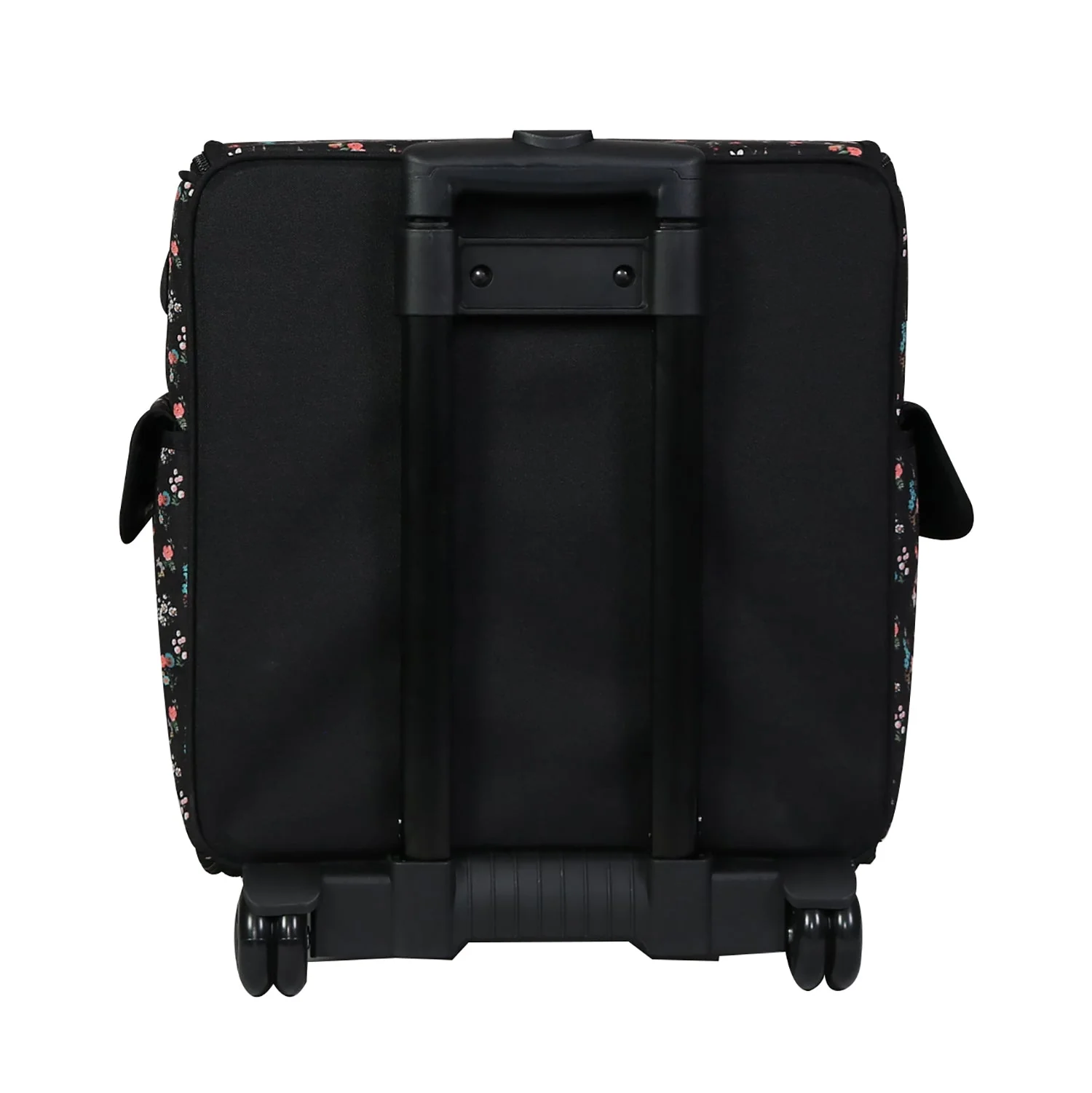 Collapsible Rolling Serger Machine Case, Black Floral 4 Collapsible Rolling Serger Machine Case, Black Floral