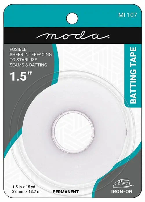 Fusible Seam Batting Tape 1.5" MI 107 Moda #1 1 Fusible Seam Batting Tape 1.5" MI 107 Moda #1