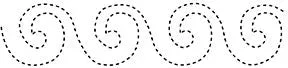 Wave Border 3"x14" Quilt Stencil