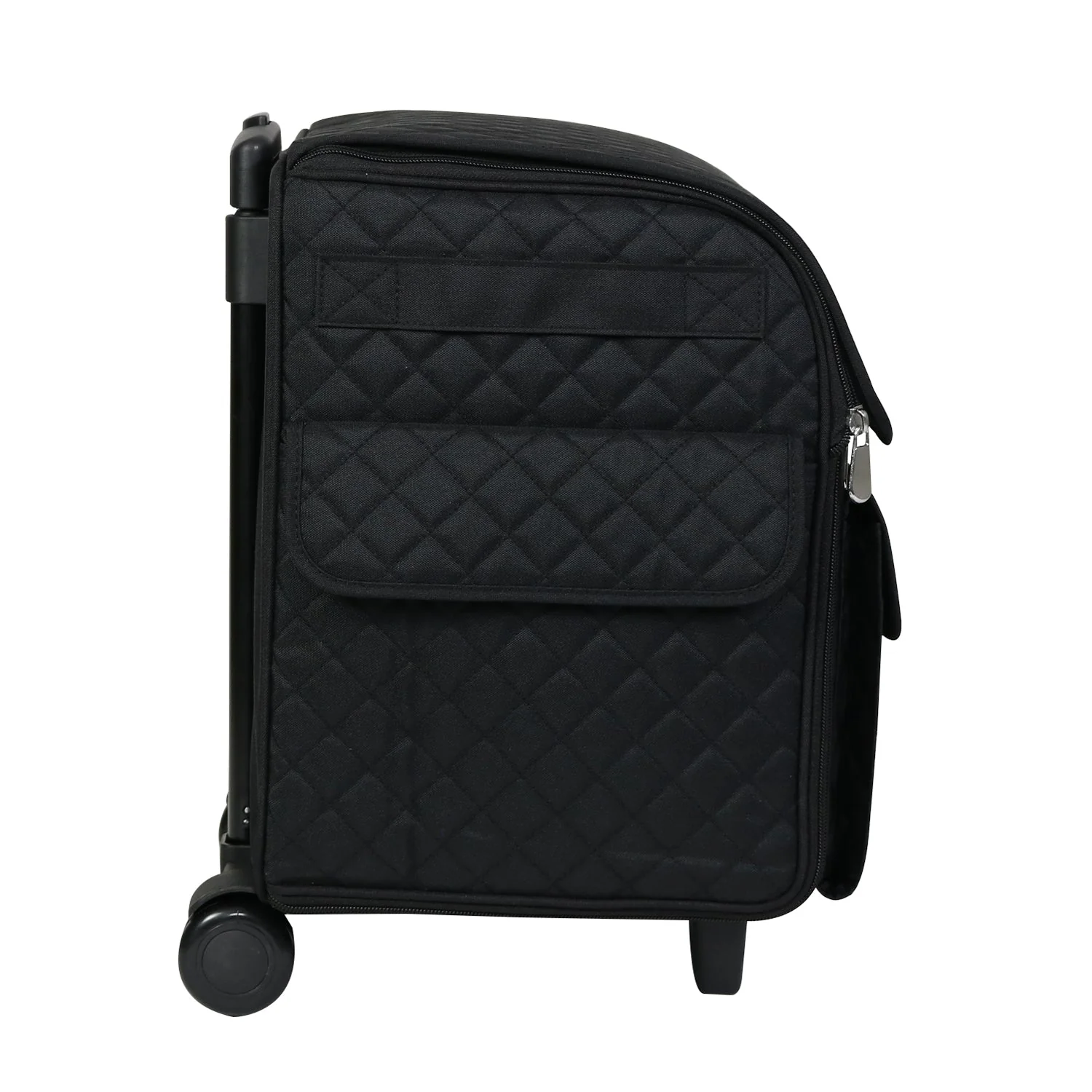Collapsible Rolling Serger Machine Case, Black Quilted 10 Collapsible Rolling Serger Machine Case, Black Quilted