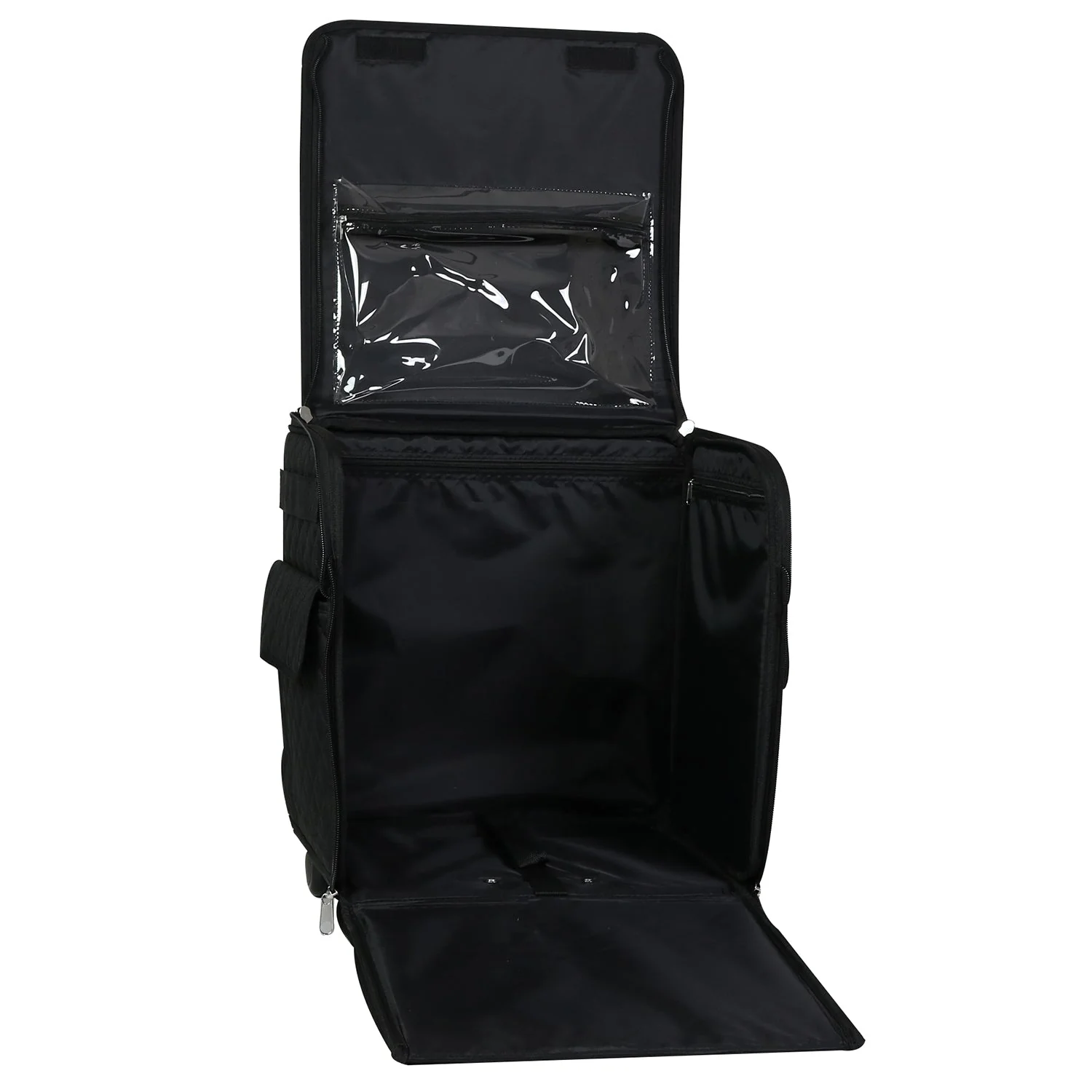 Collapsible Rolling Serger Machine Case, Black Quilted 9 Collapsible Rolling Serger Machine Case, Black Quilted