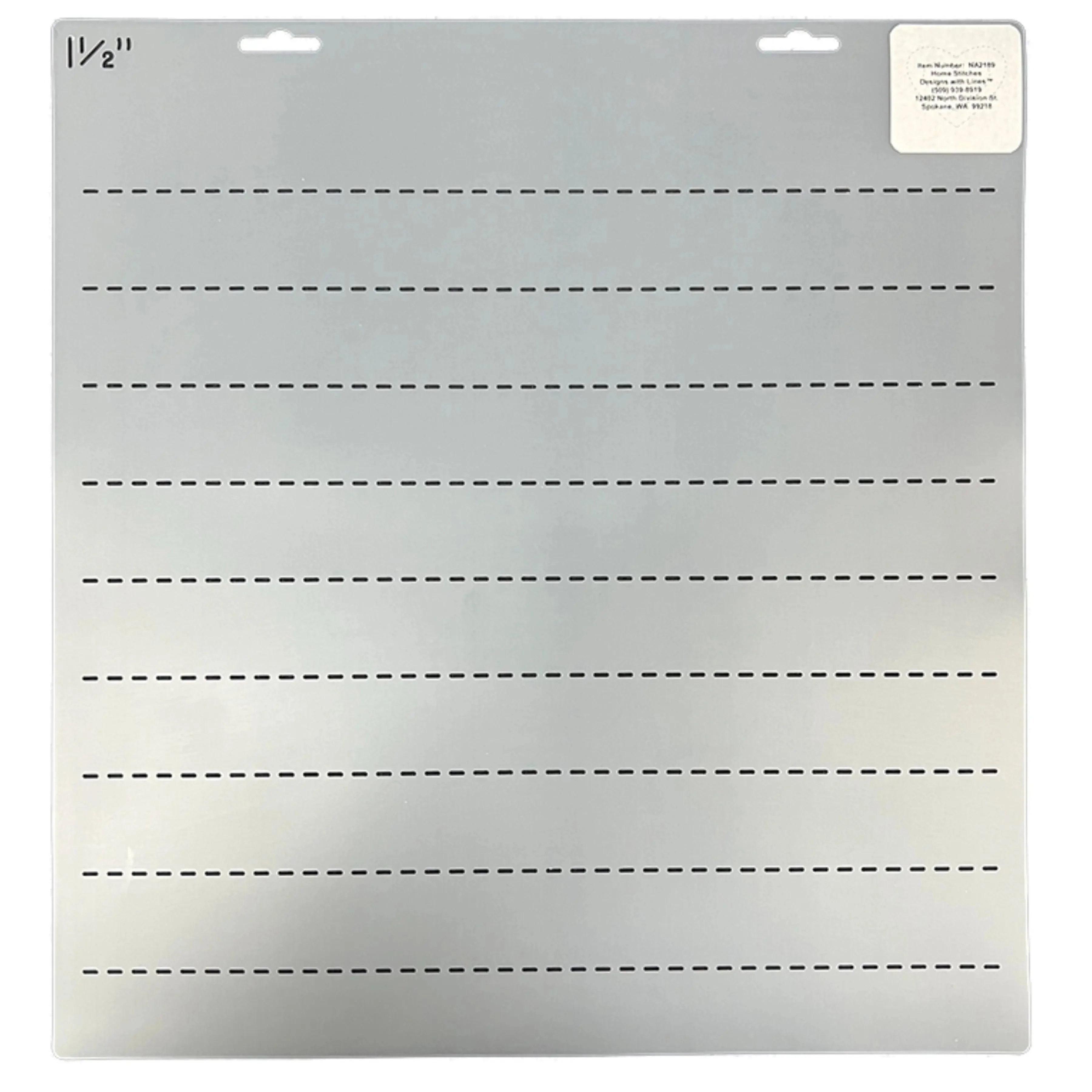 1 1/2" Straight Lines 9" Quilt Stencil