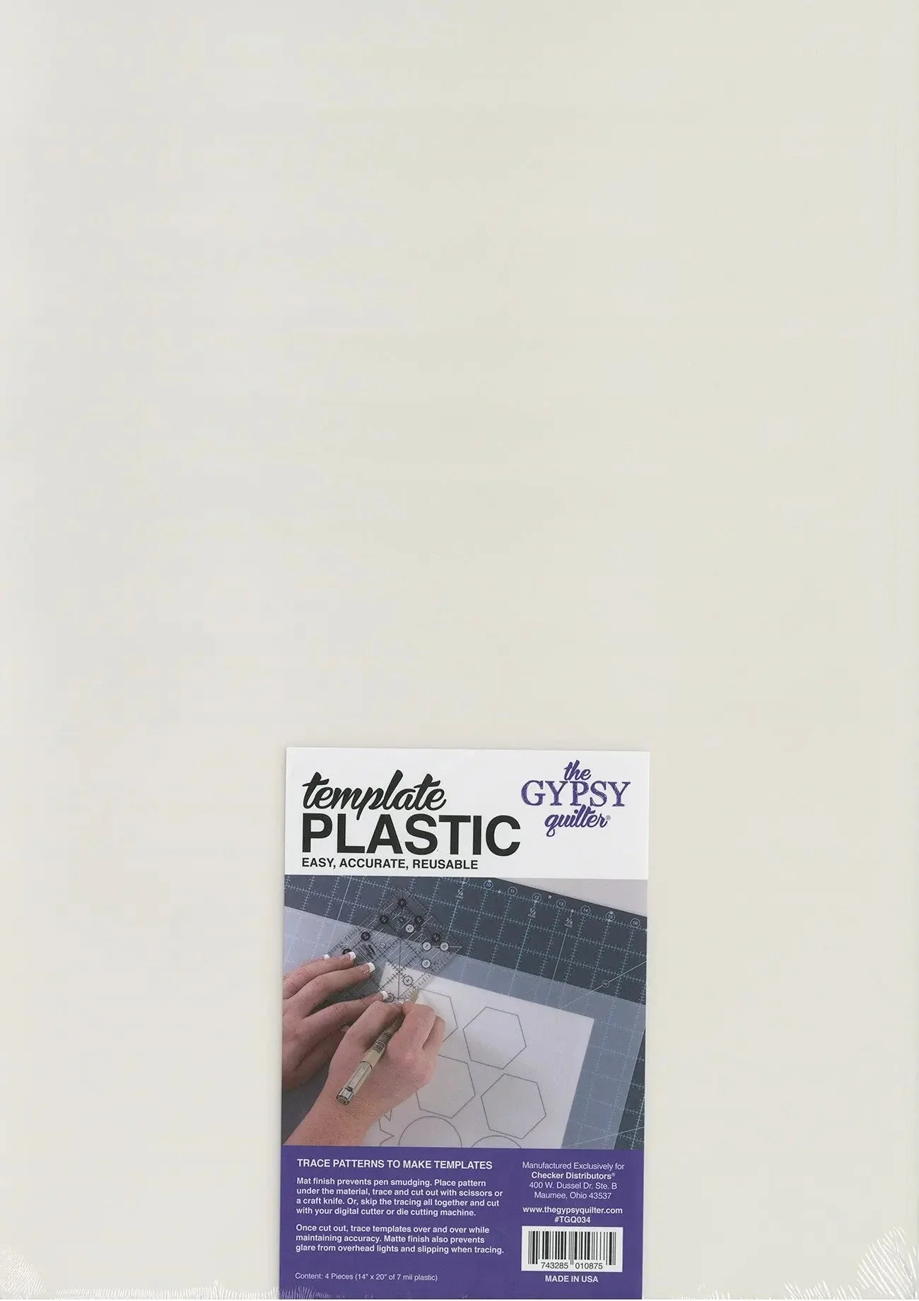 Template Plastic 14in x 20in 4ct 1 Template Plastic 14in x 20in 4ct
