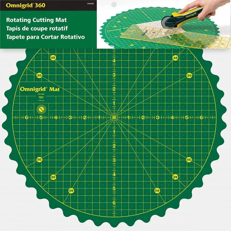 Omnigrid 14" Rotating Cutting Mat by Dritz 1 Omnigrid 14" Rotating Cutting Mat by Dritz