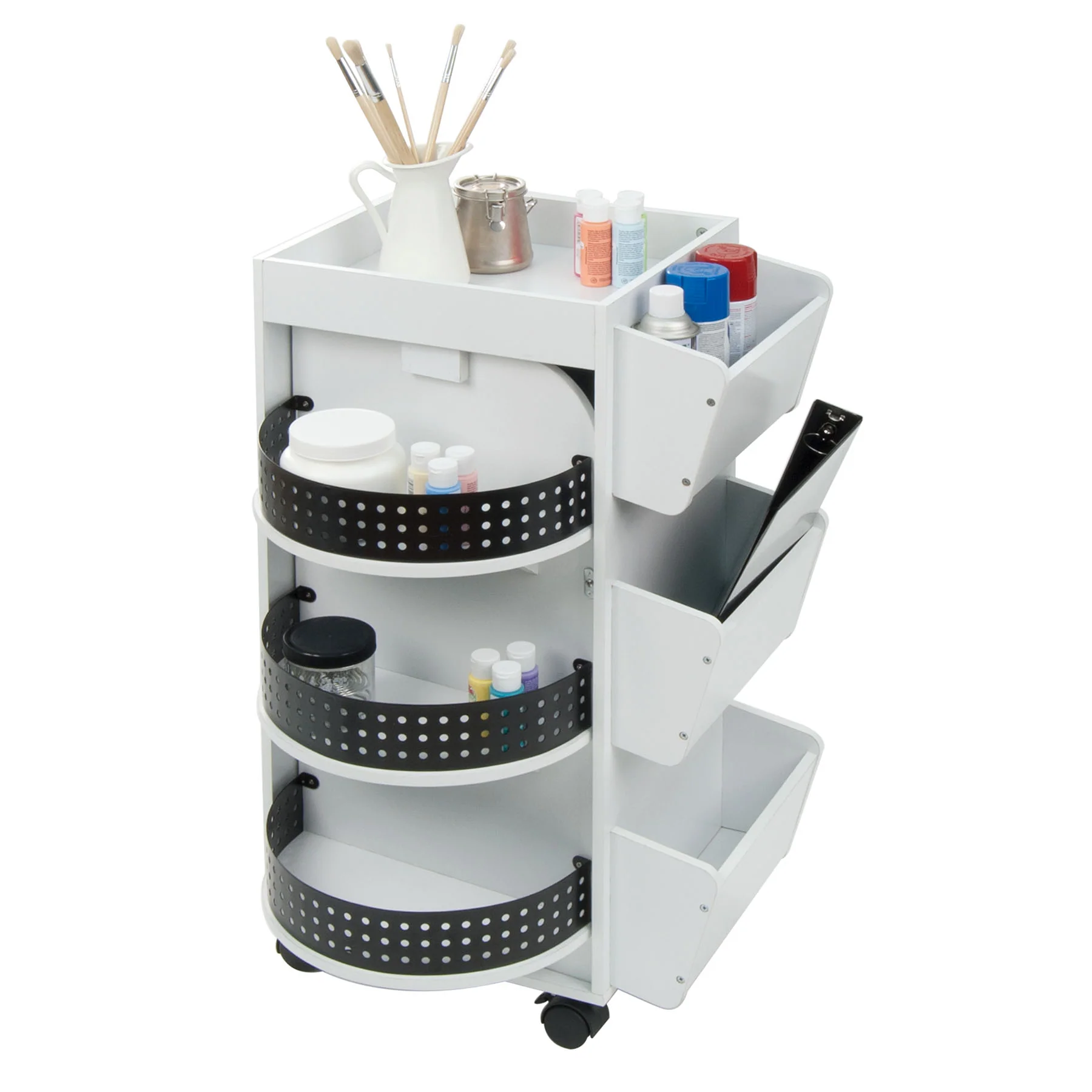 Swivel Organizer White / Black 13 Swivel Organizer White / Black