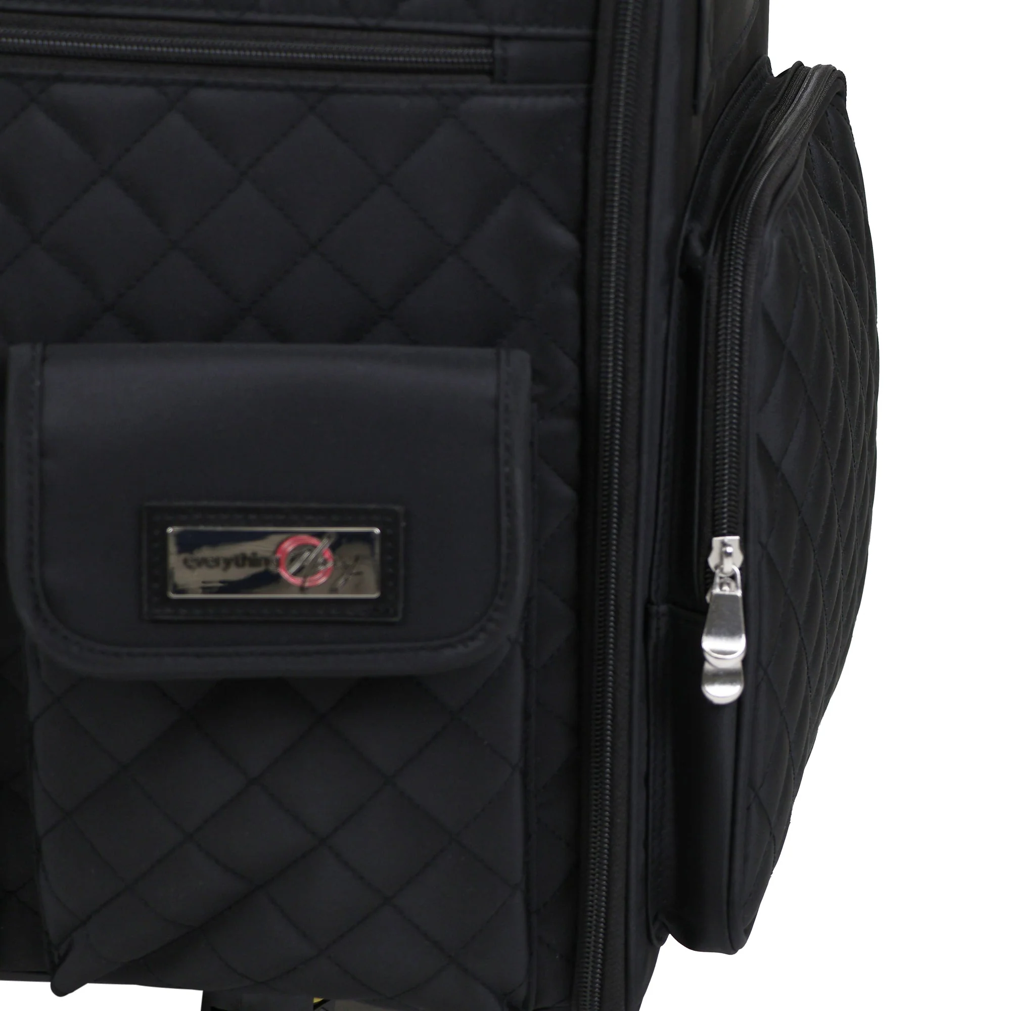 Everything Mary XL 4 Wheel Collapsible Rolling Sewing Machine Storage Case, Black Quilted 13 Everything Mary XL 4 Wheel Collapsible Rolling Sewing Machine Storage Case, Black Quilted