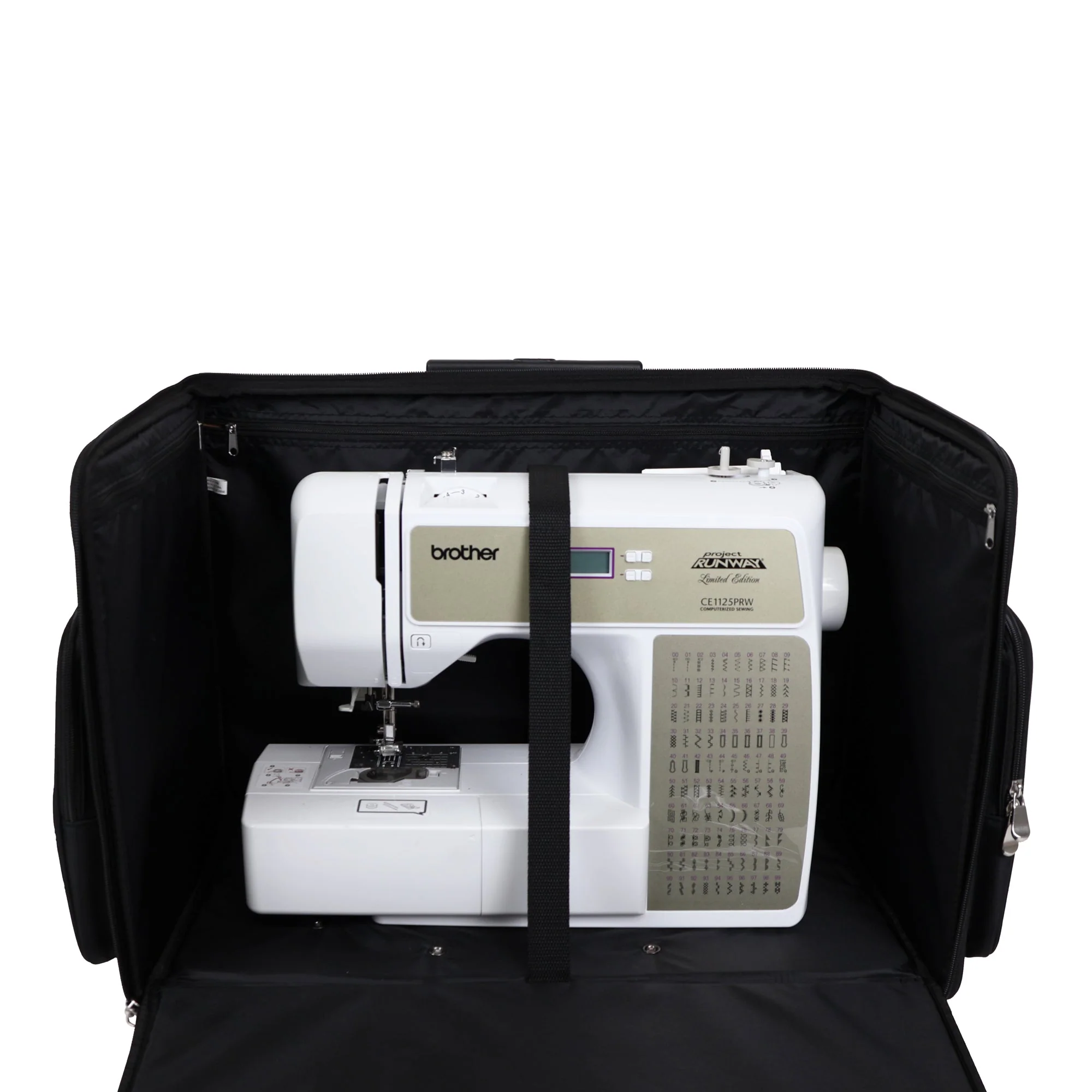 Everything Mary XL 4 Wheel Collapsible Rolling Sewing Machine Storage Case, Black Quilted 14 Everything Mary XL 4 Wheel Collapsible Rolling Sewing Machine Storage Case, Black Quilted