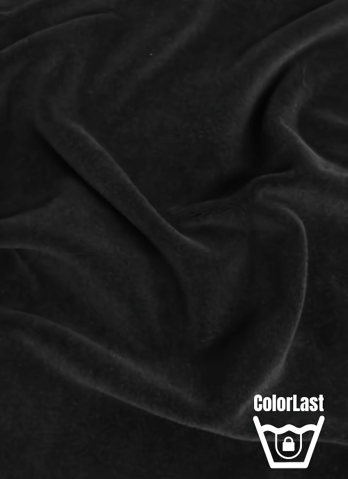 Black Stretch Mochi Plush Minky with ColorLast / Soft Solid Fabric by the Yard 1 Black Stretch Mochi Plush Minky with ColorLast / Soft Solid Fabric by the Yard