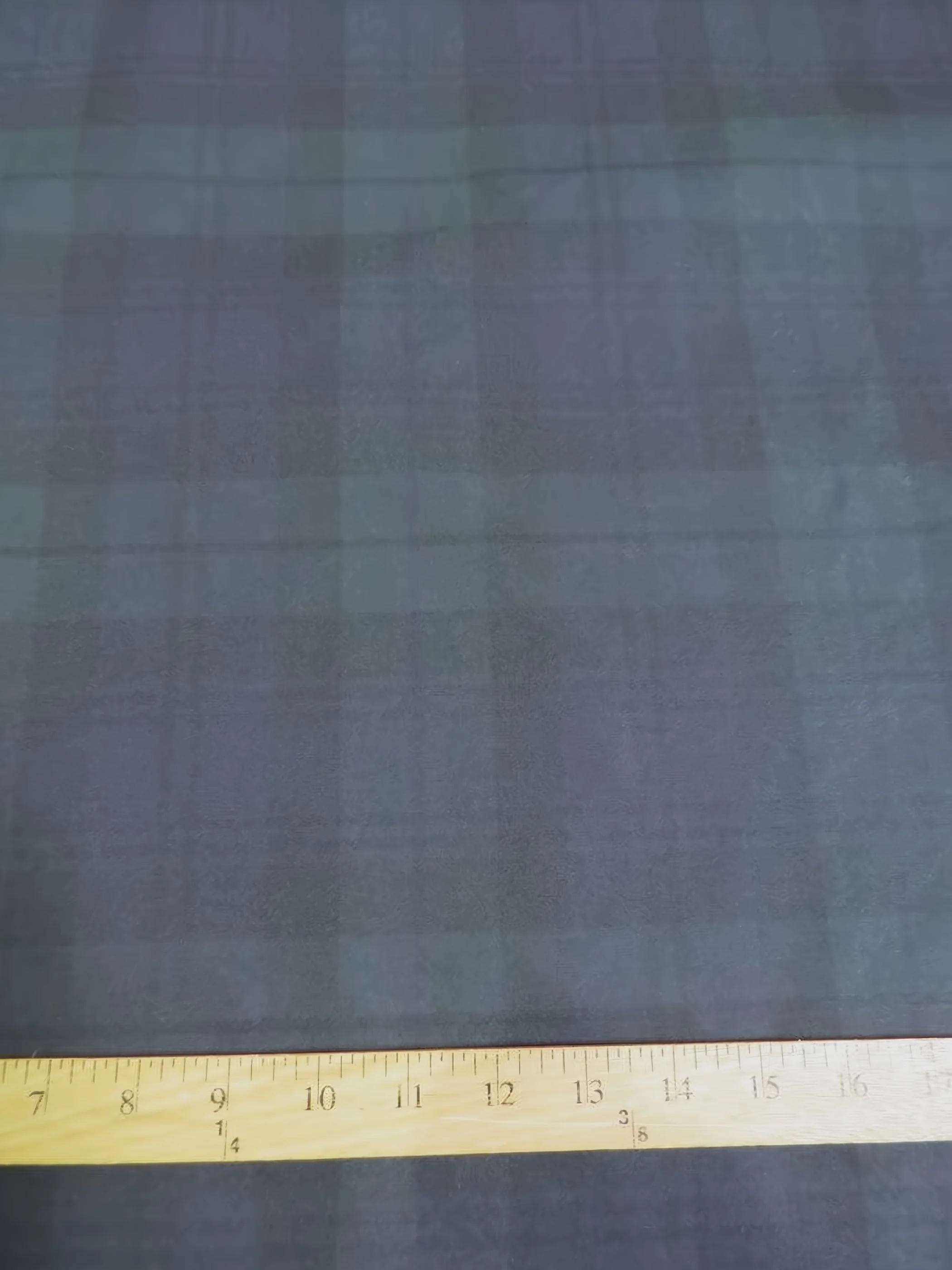 100% Waxed Cotton Tartan Plaid Canvas Fabric - Blackwatch