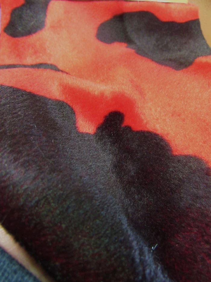 Black/White Velboa Cow Animal Short Pile Fabric / Sold By The Yard 6 Black/White Velboa Cow Animal Short Pile Fabric / Sold By The Yard