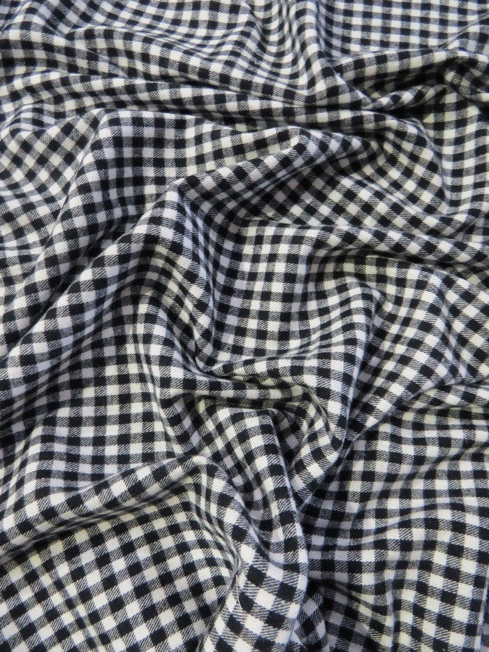 Buffalo Plaid Flannel Fabric Mini Black 1 Buffalo Plaid Flannel Fabric Mini Black