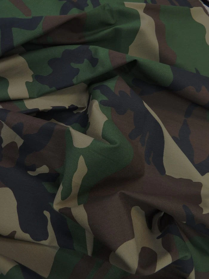 Camouflage Green Twill Fabric 2 Camouflage Green Twill Fabric