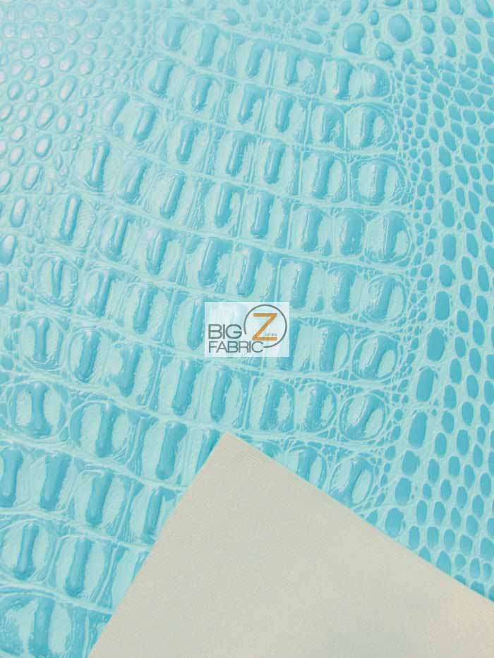 Charcoal Crocodile Marine Vinyl Fabric / Sold By The Yard 5 Charcoal Crocodile Marine Vinyl Fabric / Sold By The Yard