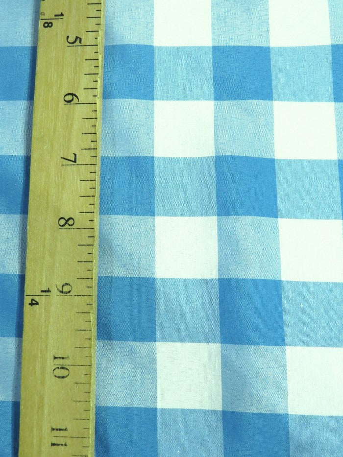 Checkered Gingham Poly Cotton Printed Fabric / Orange / Sold By The Yard 2 Checkered Gingham Poly Cotton Printed Fabric / Orange / Sold By The Yard
