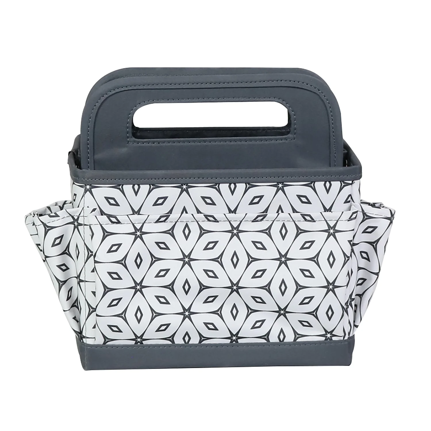 Collapsible Desktop Craft Caddy, Grey Geometric 6 Collapsible Desktop Craft Caddy, Grey Geometric