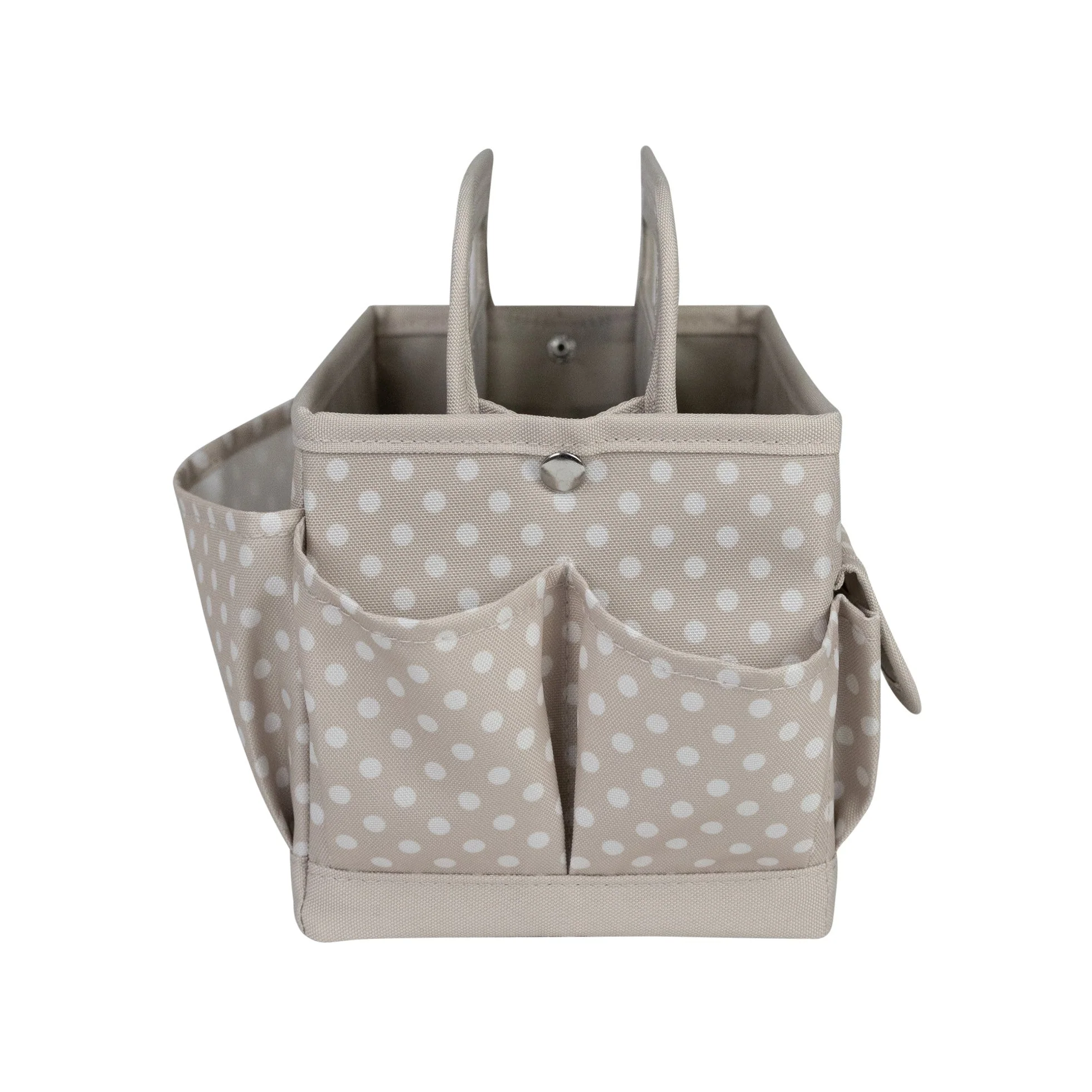 Collapsible Desktop Craft Caddy, Tan Dot 8 Collapsible Desktop Craft Caddy, Tan Dot