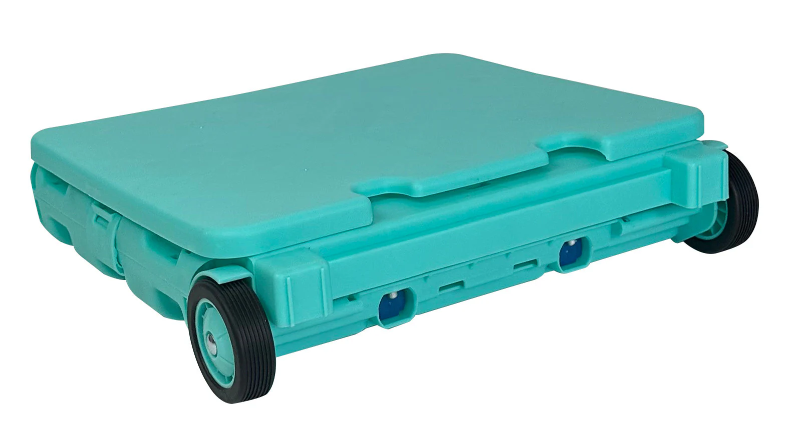 Collapsible Rolling Craft Cart with Lid – Aqua 8 Collapsible Rolling Craft Cart with Lid – Aqua