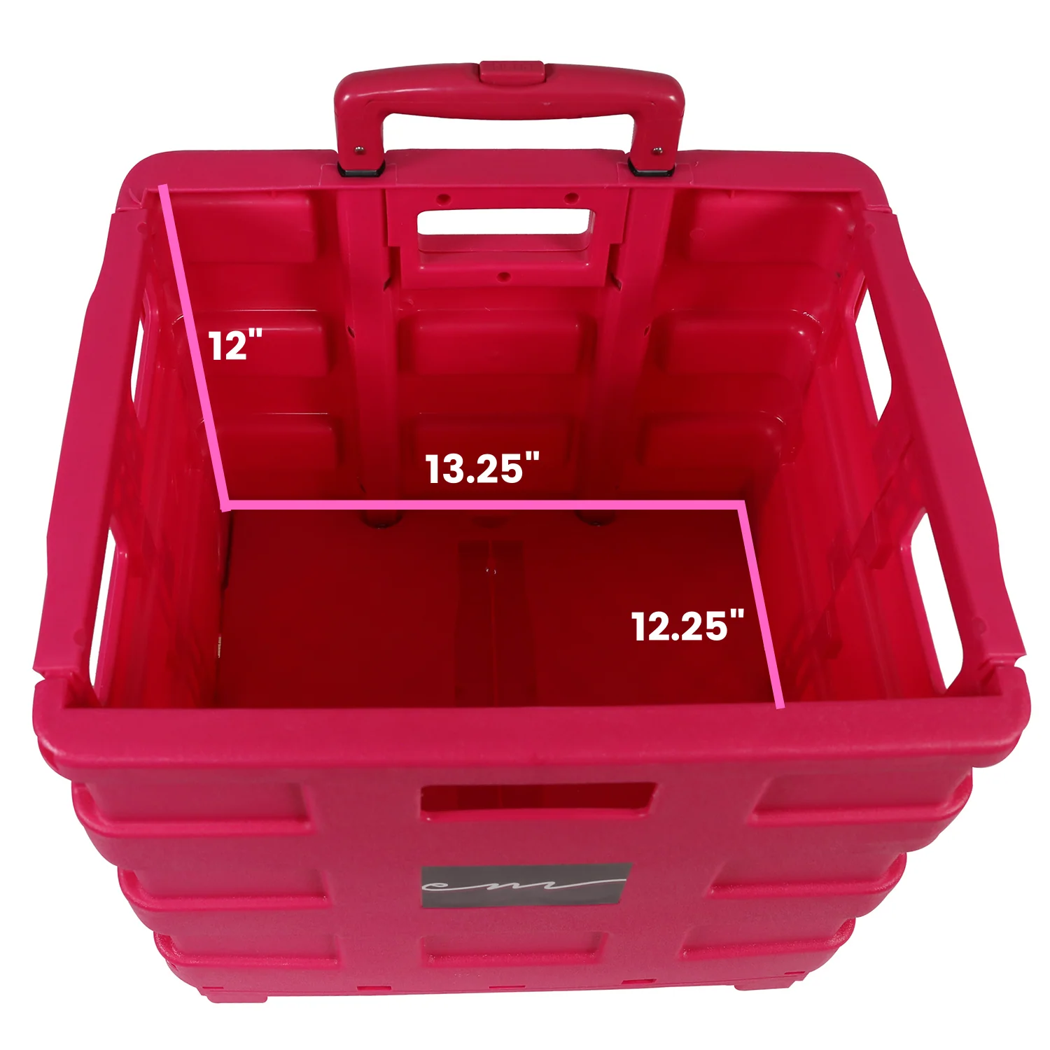 Collapsible Rolling Craft Cart with Lid – Pink 13 Collapsible Rolling Craft Cart with Lid – Pink