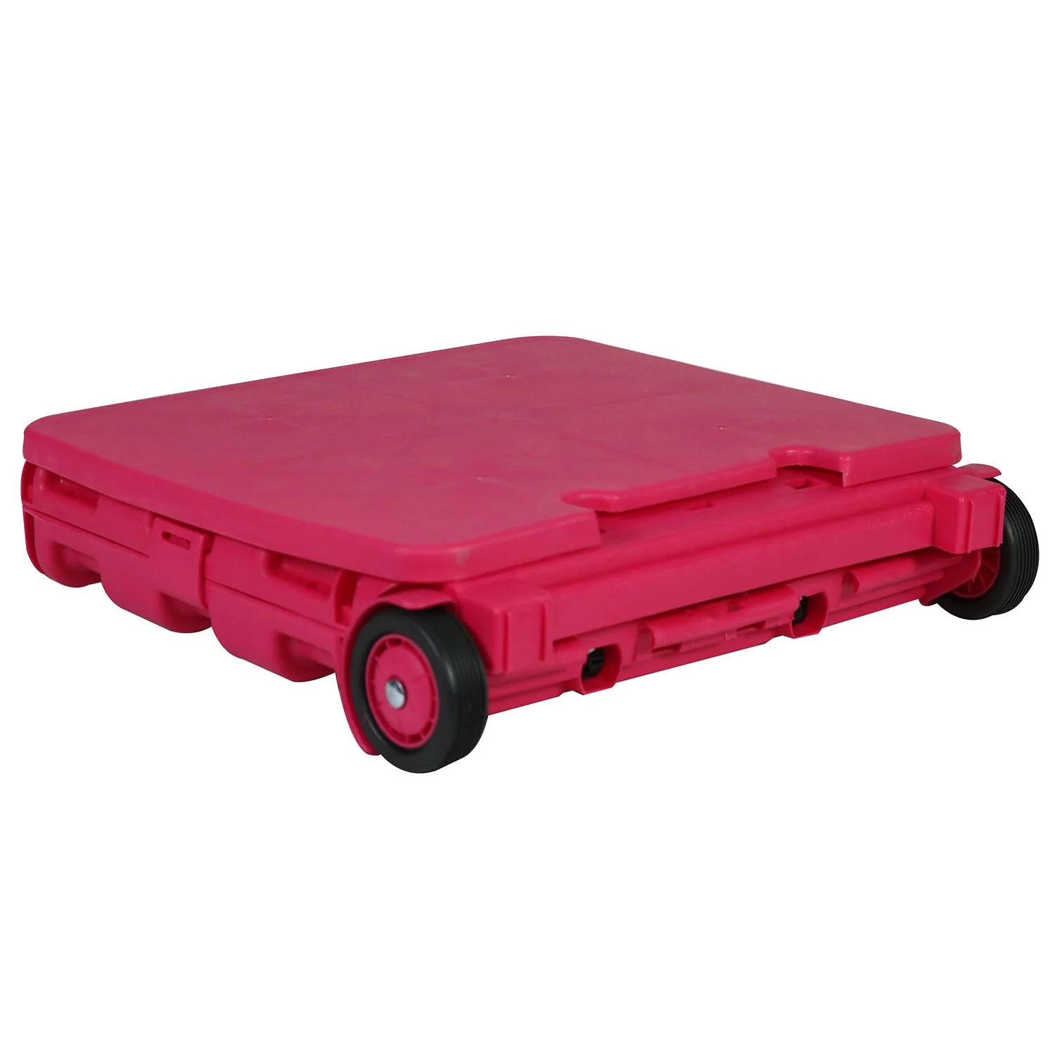 Collapsible Rolling Craft Cart with Lid – Pink 6 Collapsible Rolling Craft Cart with Lid – Pink