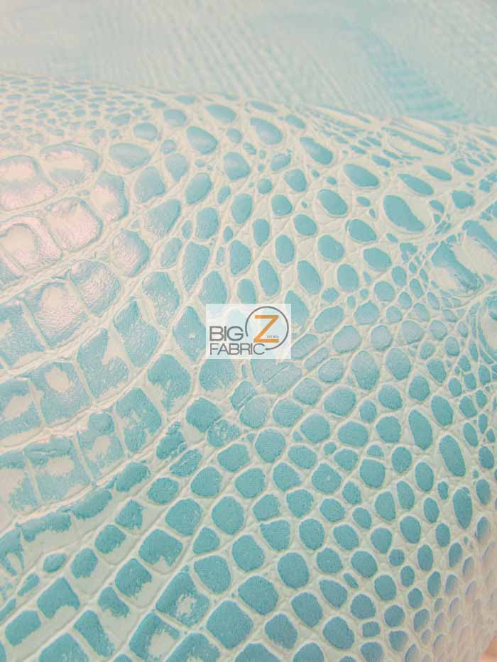 Cool Silver Crocodile Marine Vinyl Fabric / Sold By The Yard 4 Cool Silver Crocodile Marine Vinyl Fabric / Sold By The Yard
