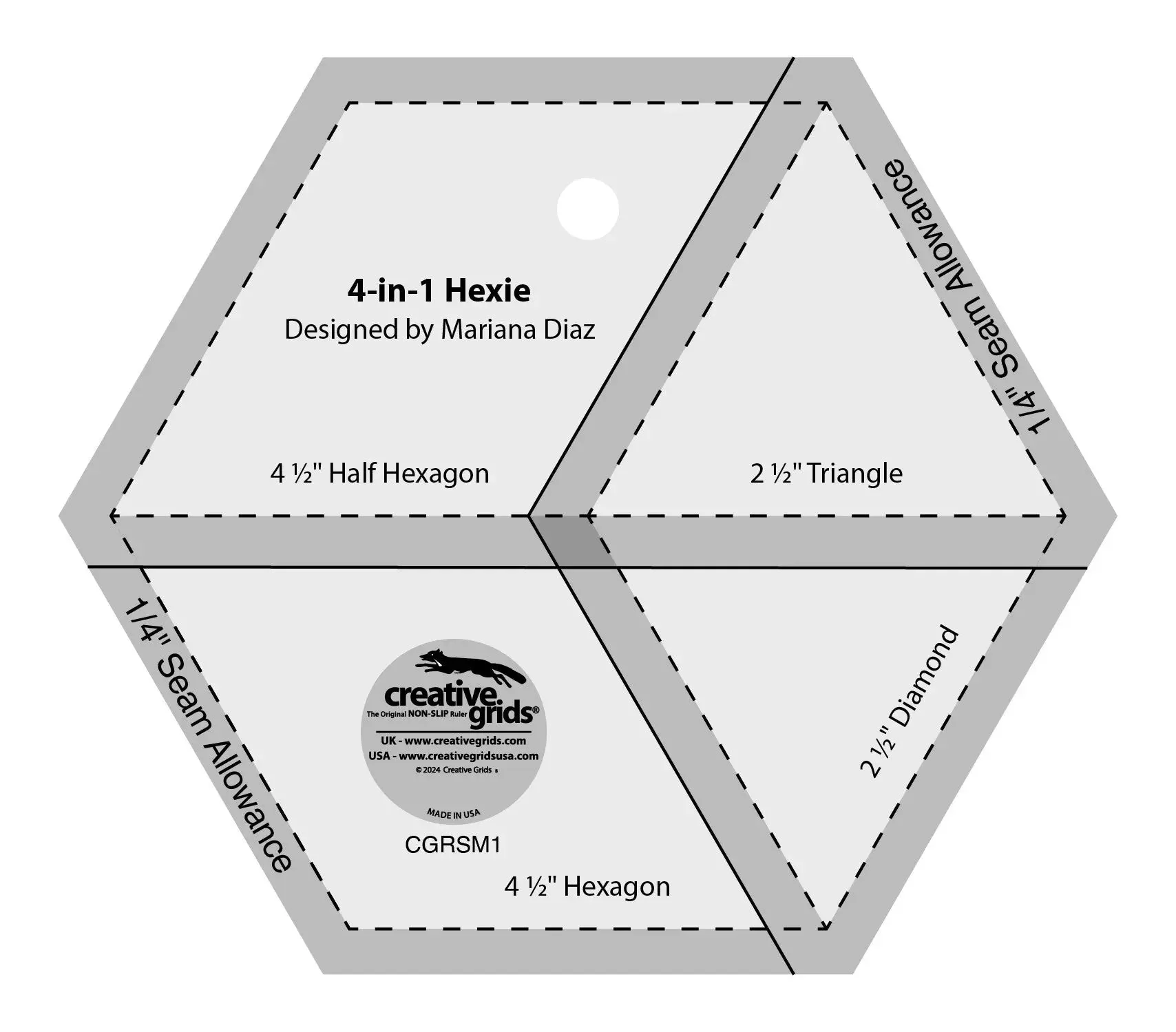 Creative Grids 4-in-1 Hexie 1 Creative Grids 4-in-1 Hexie