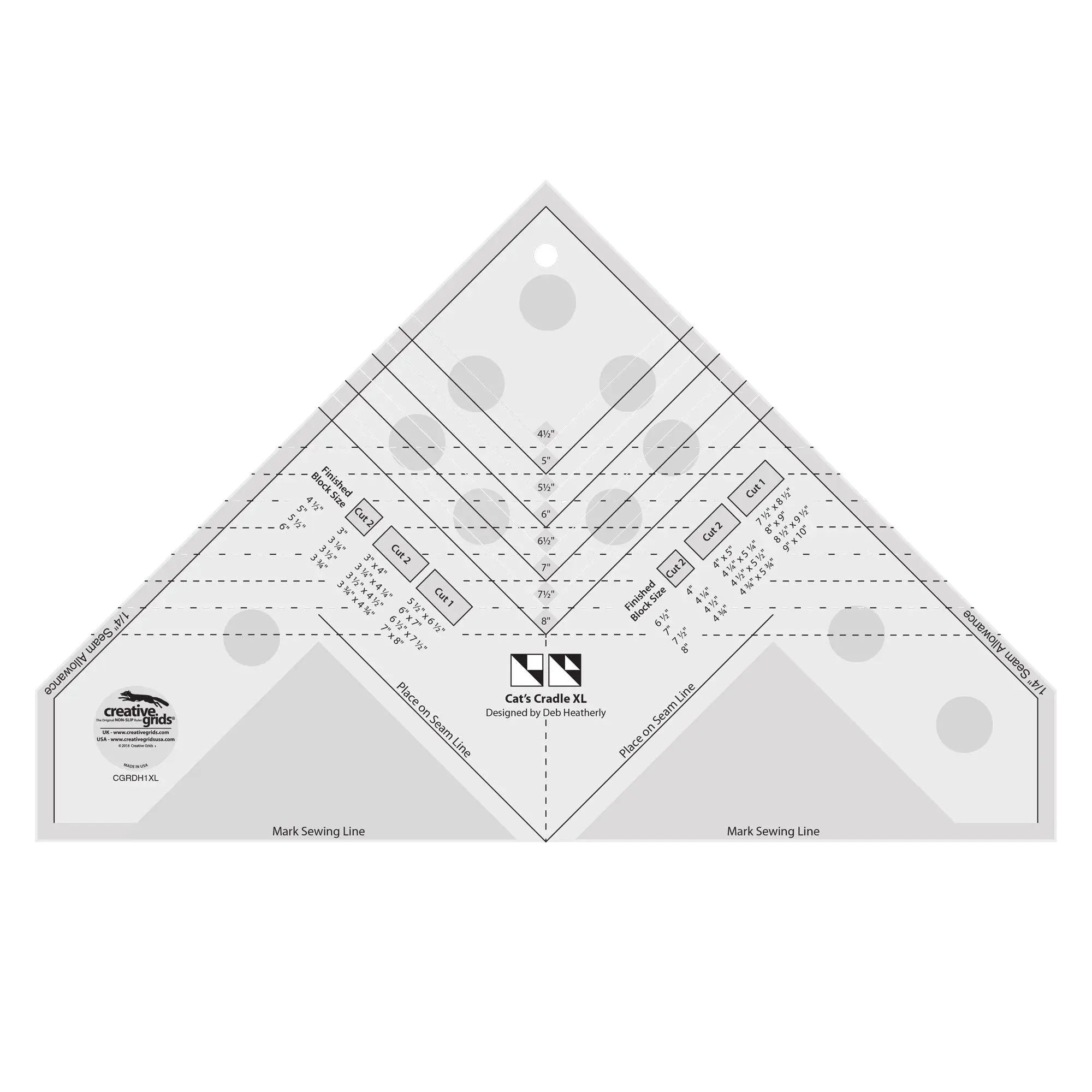 Creative Grids Cats Cradle Ruler XL 1 Creative Grids Cats Cradle Ruler XL