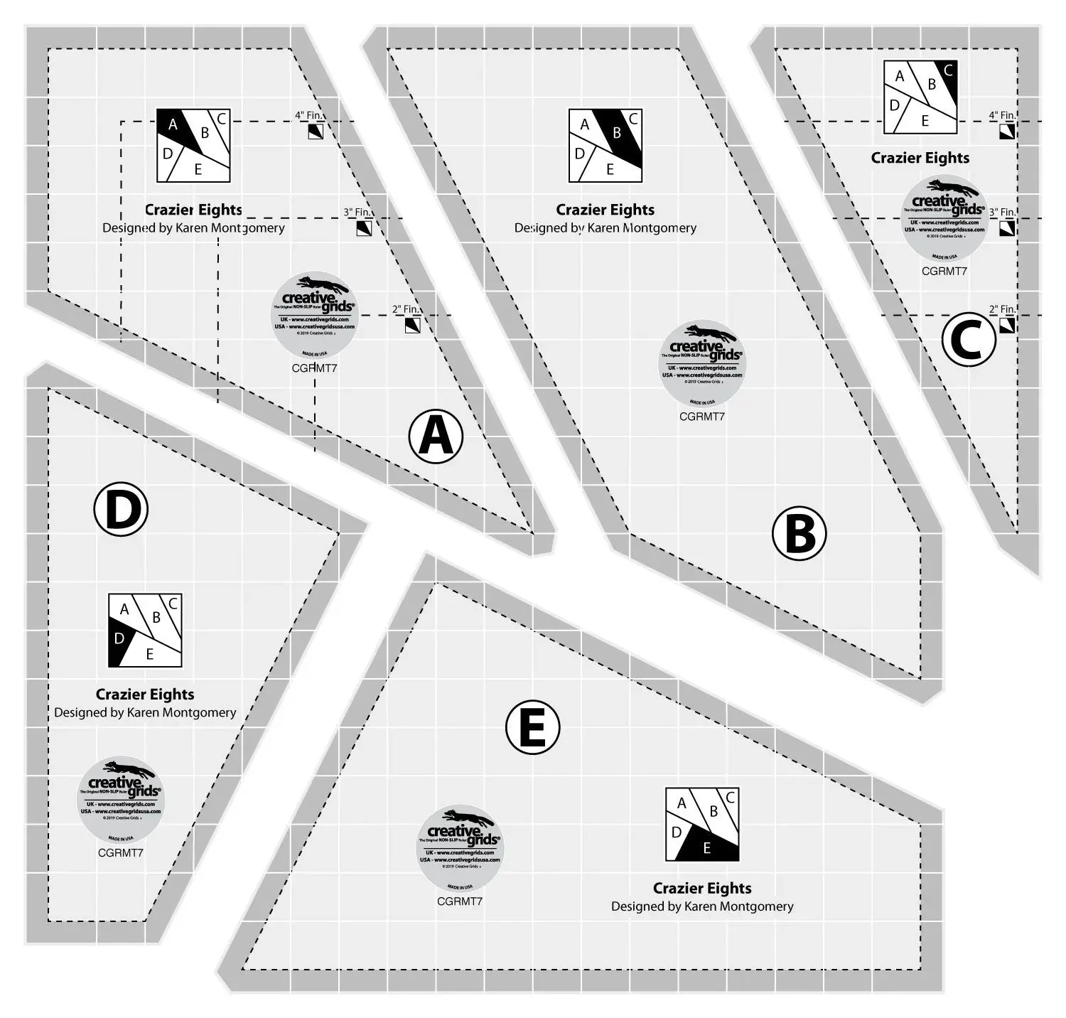 Creative Grids Crazier Eights Template 1 Creative Grids Crazier Eights Template