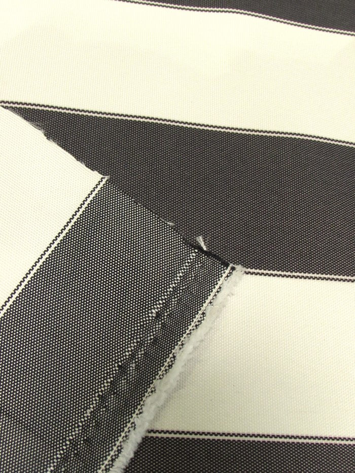 2 Tone Stripe Deck Canvas Outdoor Waterproof Fabric / Black/White / Sold By The Yard Closeout!!! 6 2 Tone Stripe Deck Canvas Outdoor Waterproof Fabric / Black/White / Sold By The Yard Closeout!!!