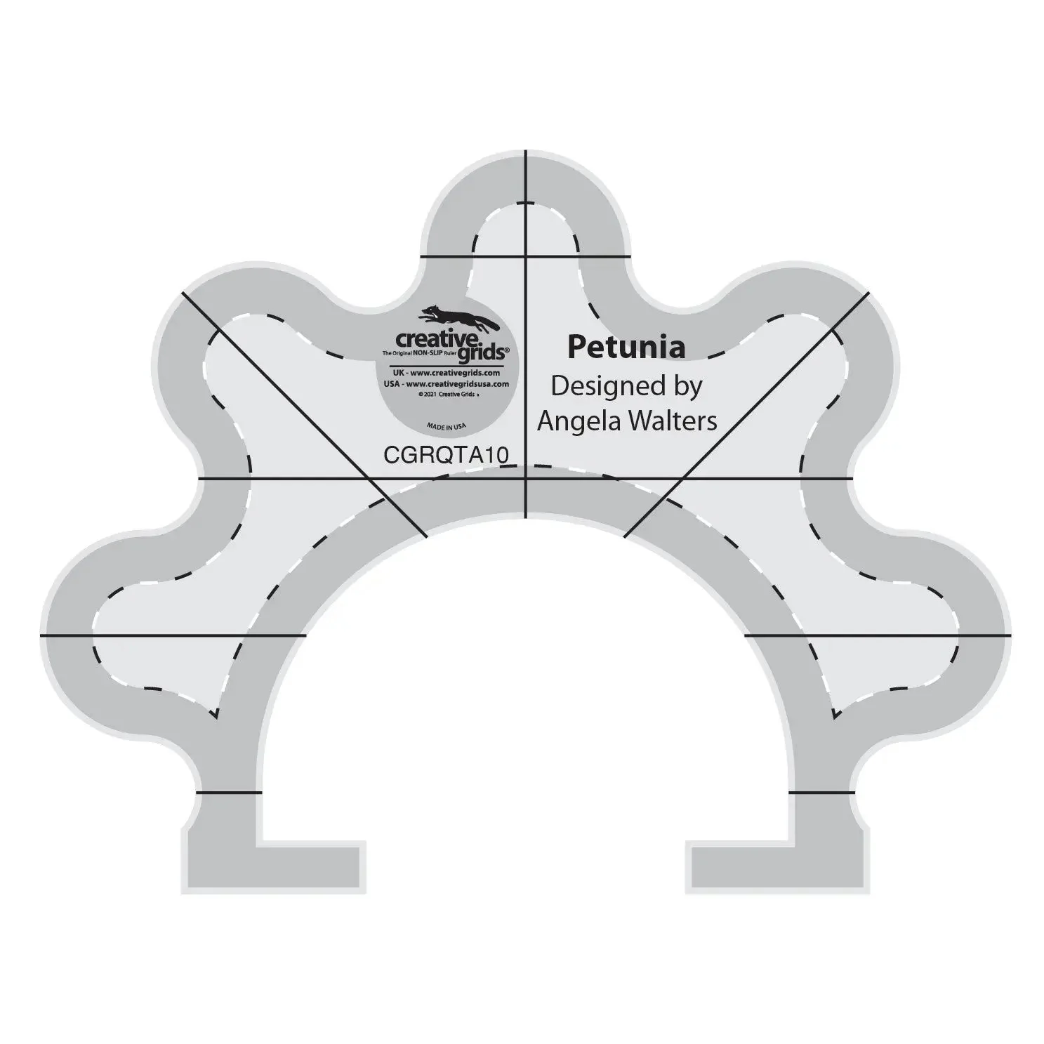 Creative Grids Machine Quilting Tool Petunia 1 Creative Grids Machine Quilting Tool Petunia
